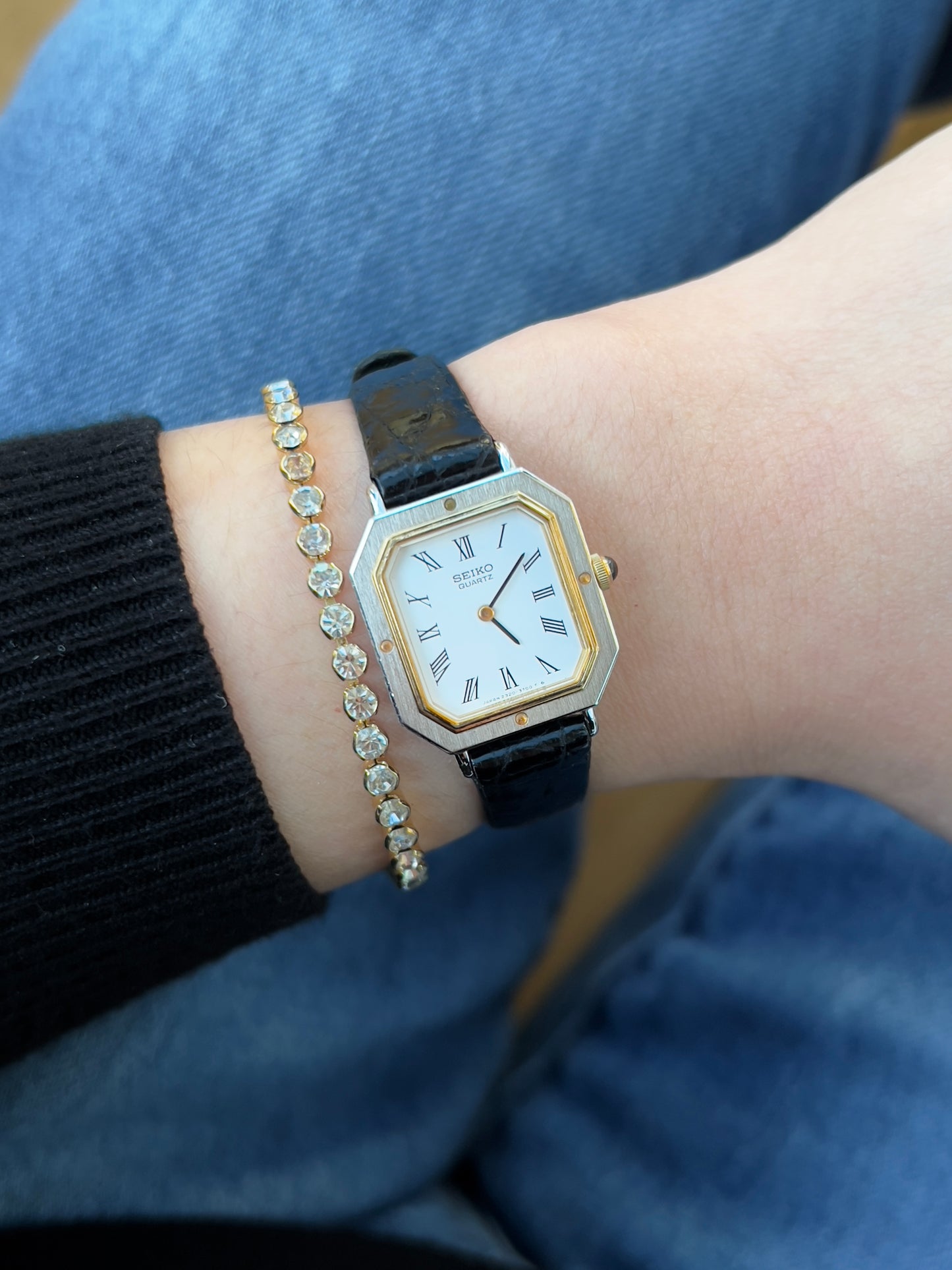 Seiko Two Tone Octagonal Woman's Watch