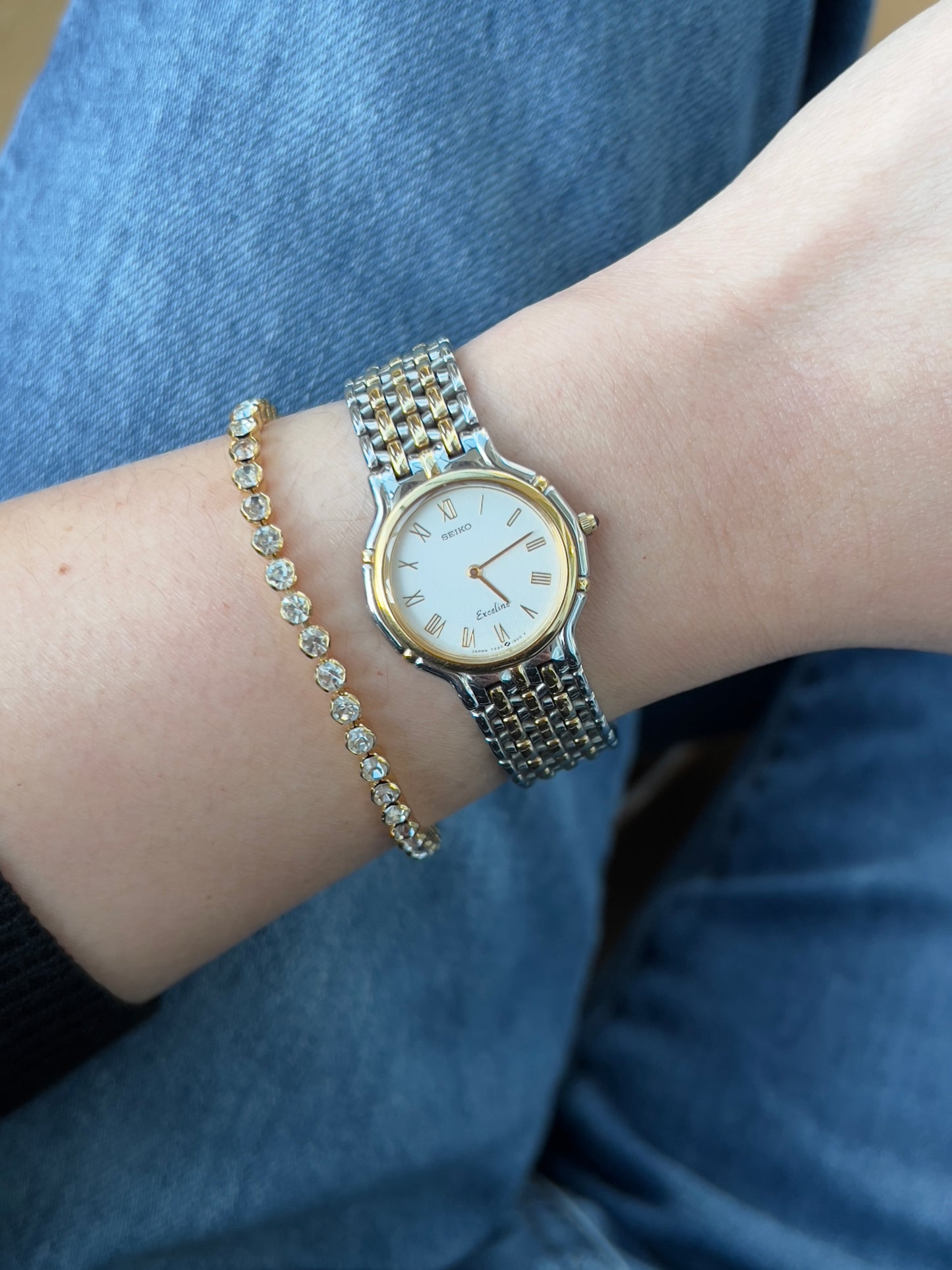 Seiko Exceline Two Tone Woman's Watch