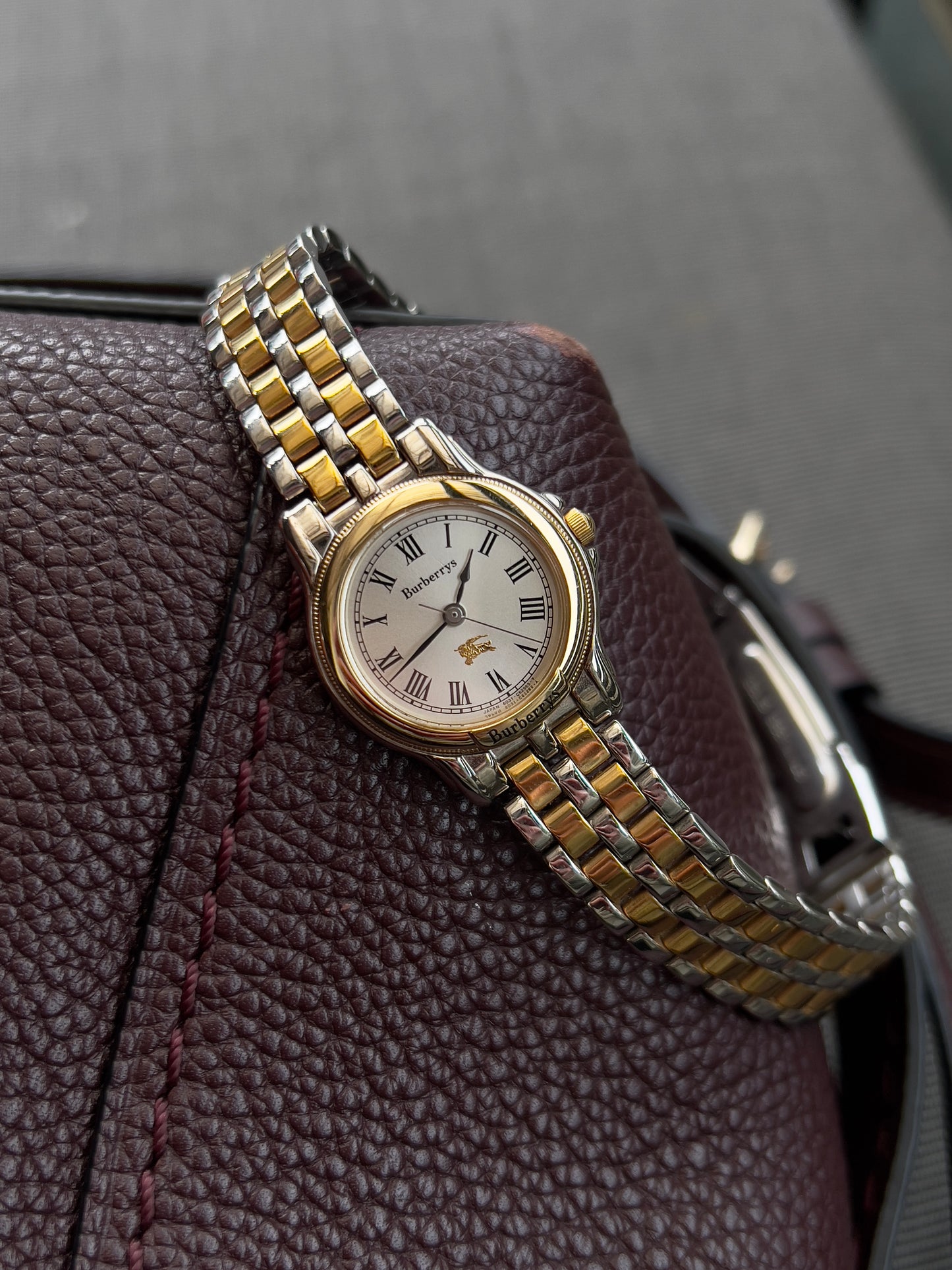 Burberry Roman Dial Two-Tone Ladies’ Watch on a Bracelet