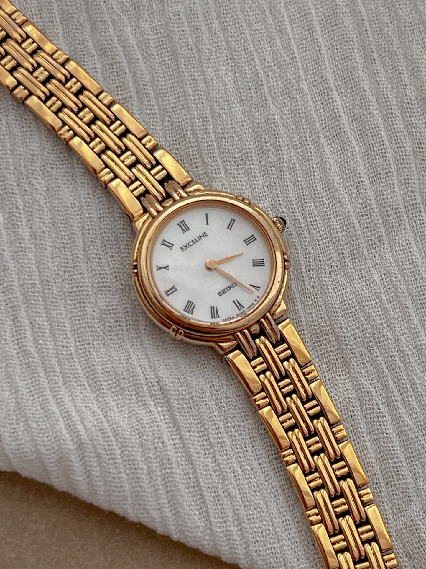 Seiko Exceline Gold Woman's Watch Roman Numerals