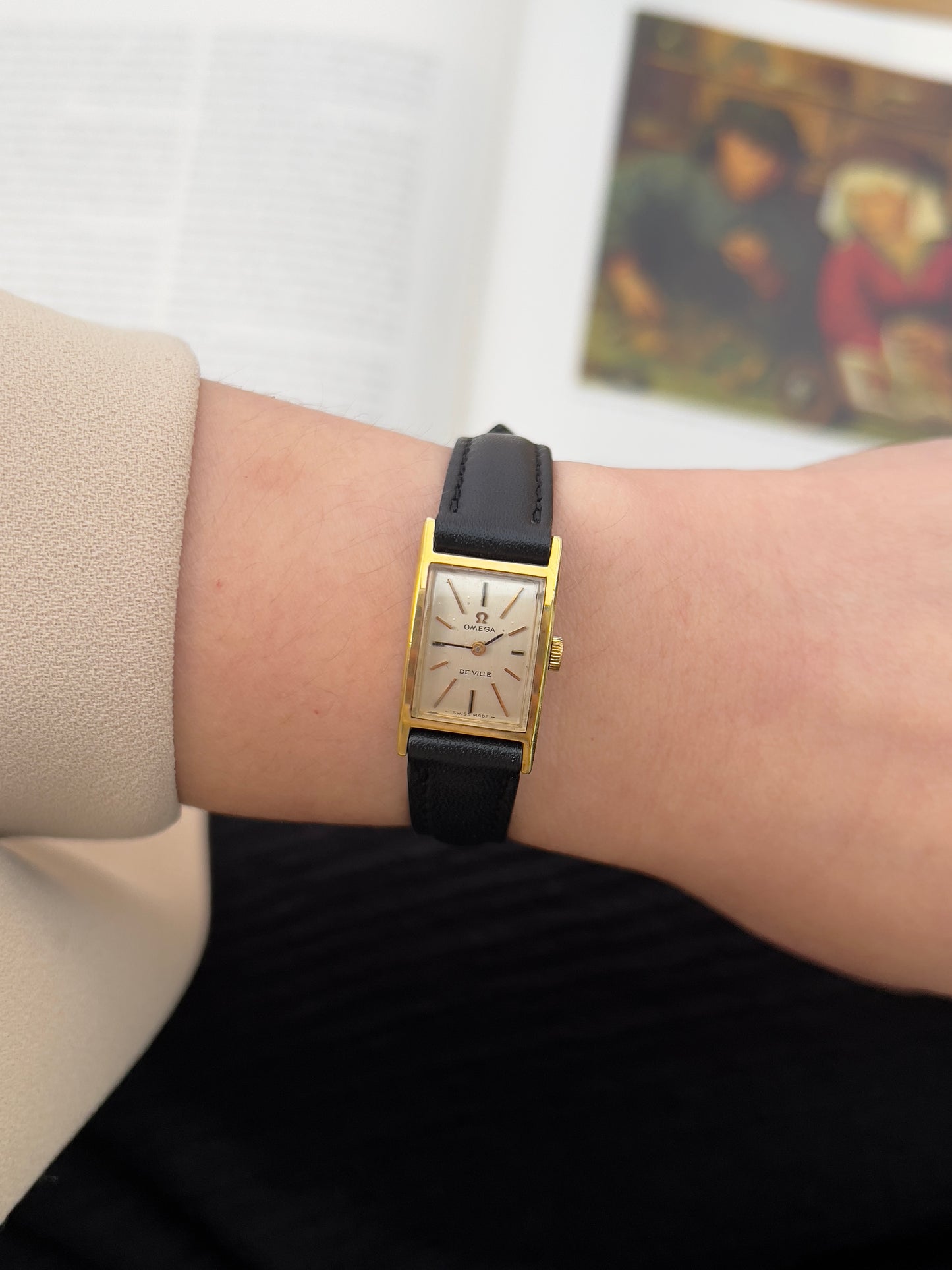 Omega De Ville Tank Gold Toned Woman's Watch