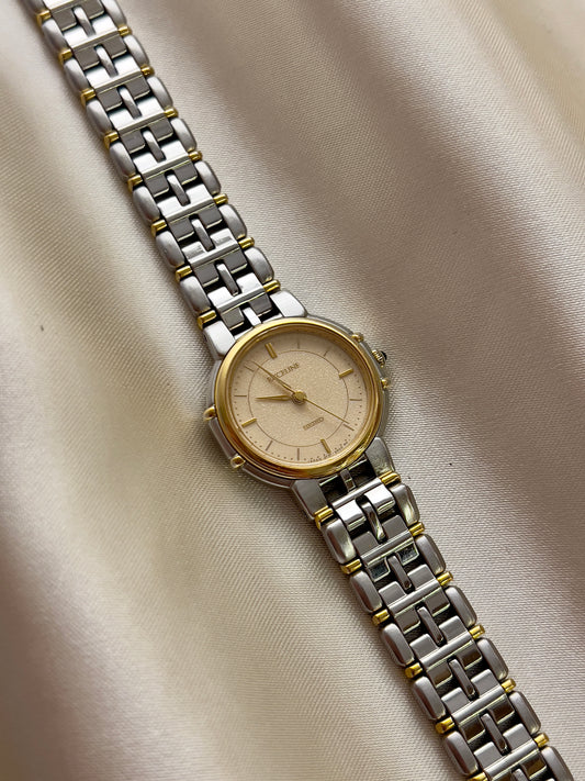 Seiko Exceline Two Toned Watch with Champagne Dust Dial