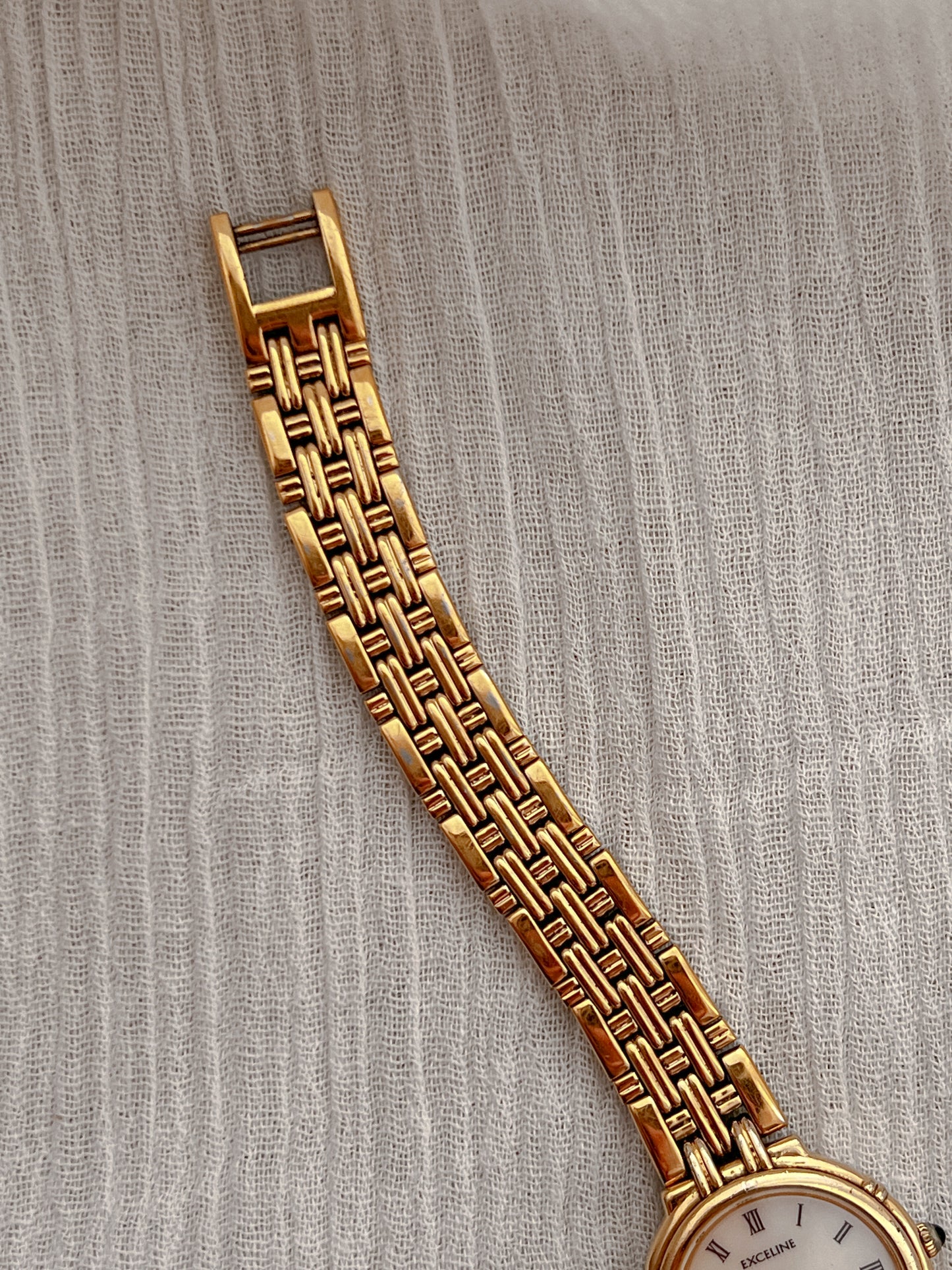 Seiko Exceline Gold Woman's Watch Roman Numerals