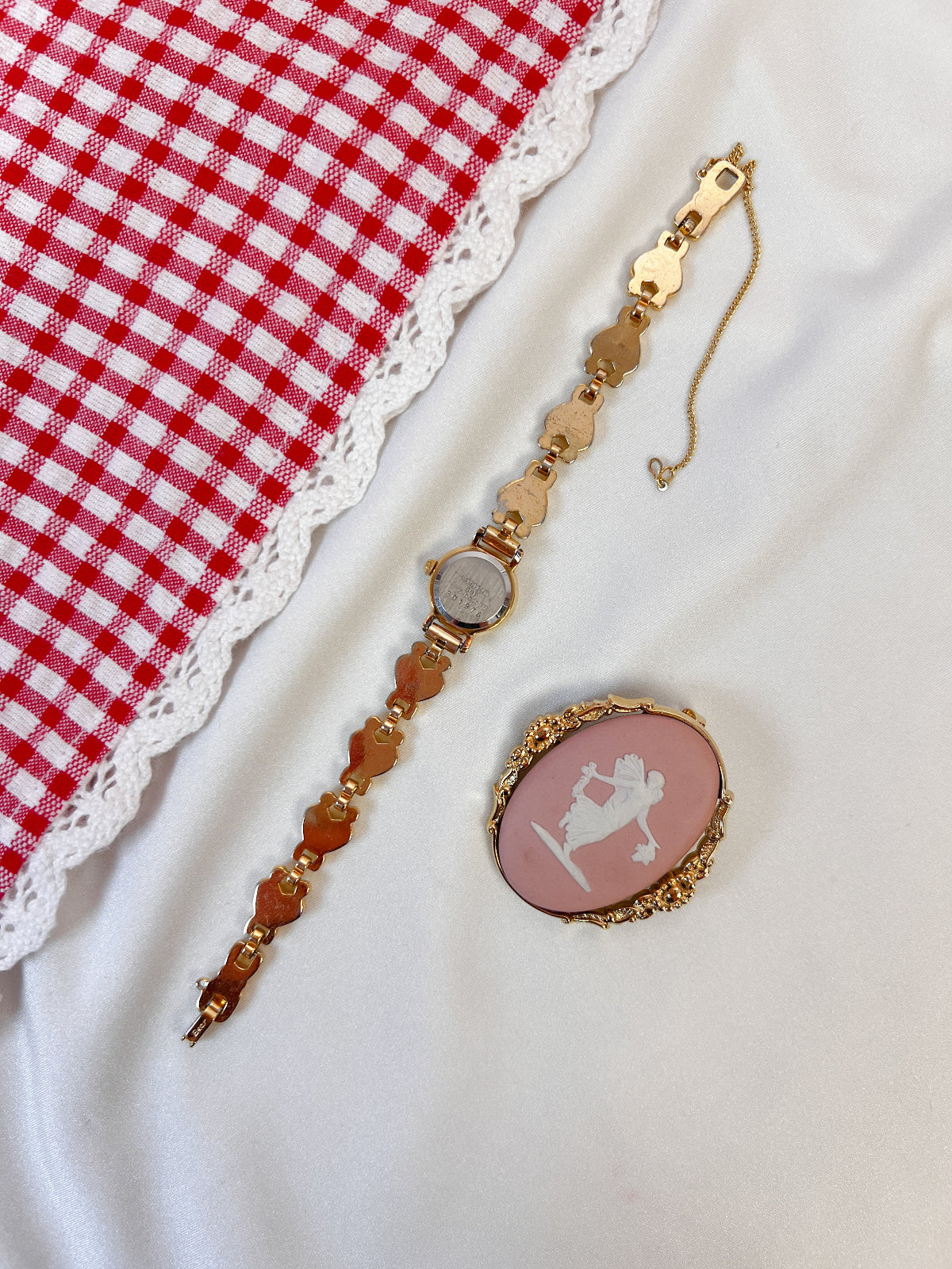 Seiko Rare Petite Watch with Love Heart Bracelet