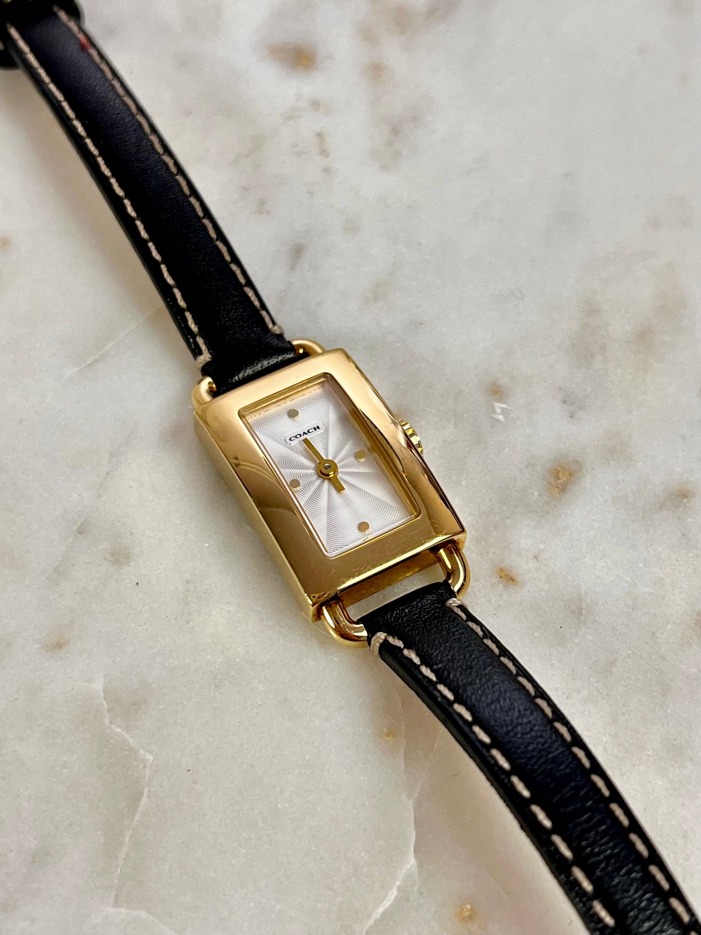 Coach Tank Gold Toned Woman's Watch