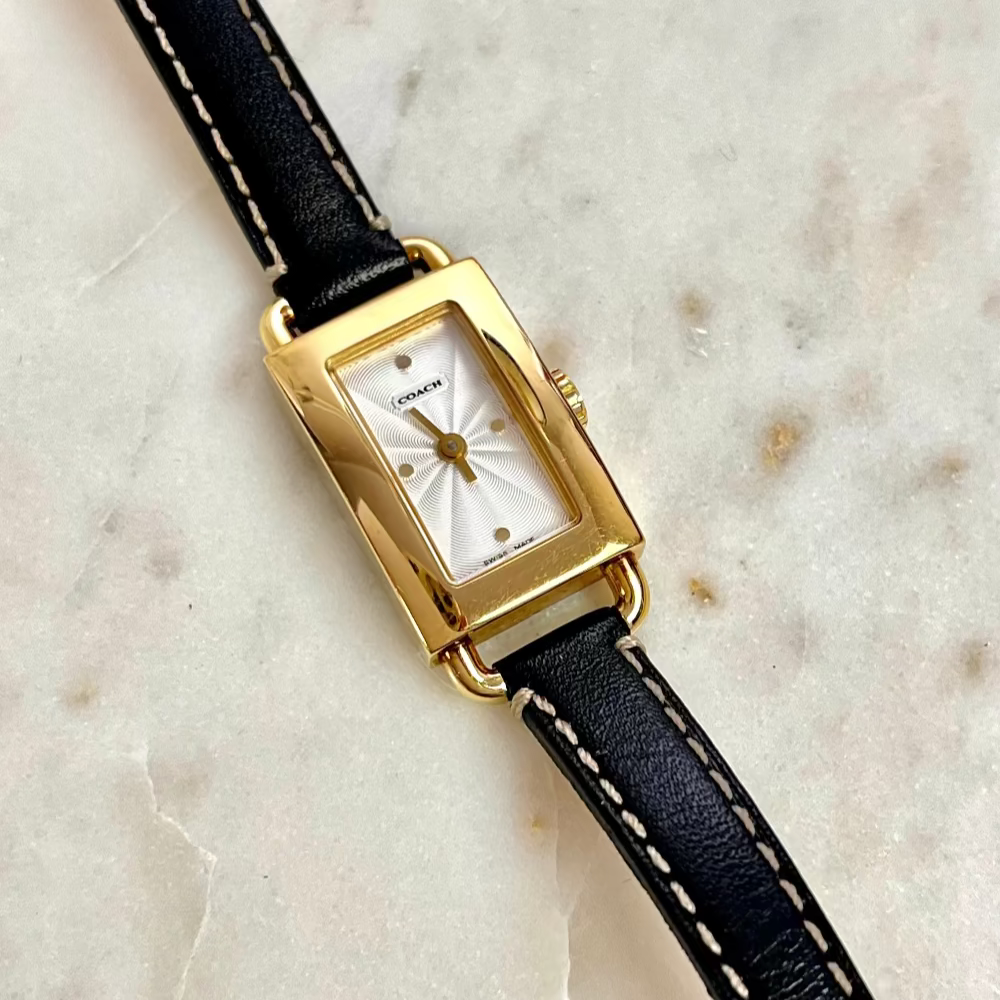 Coach Tank Gold Toned Woman's Watch