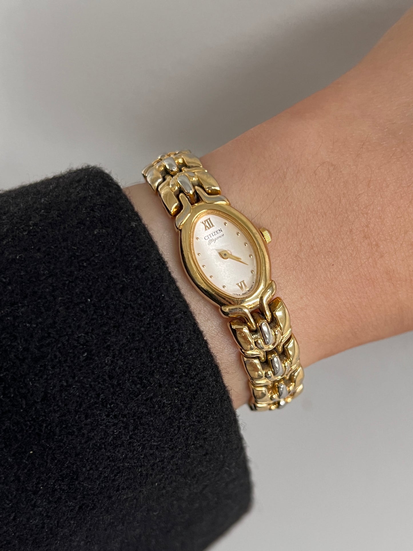 Citizen Elegance Oval Two Tone Watch, product photograph 5.