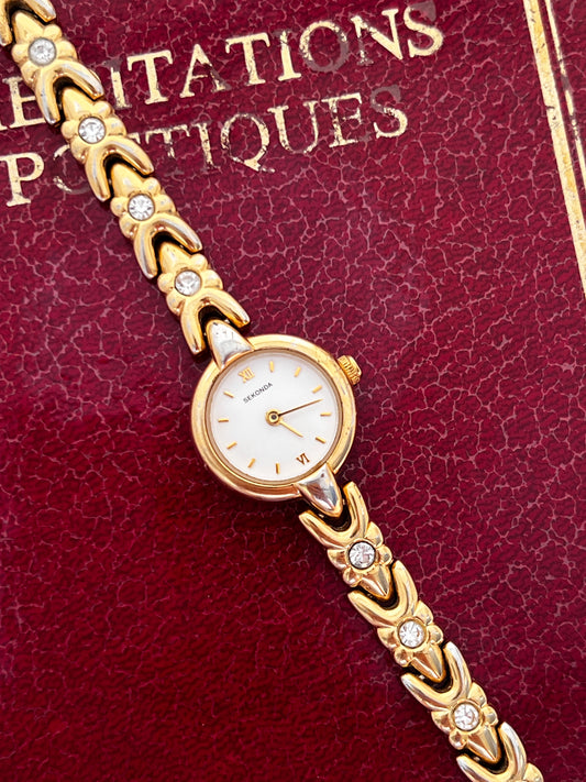 Sekonda Gold-Tone Tennis Bracelet Watch