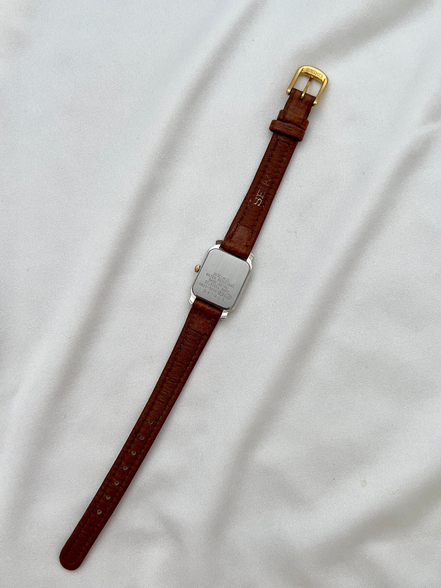 Seiko Exceline Ladies Gold Soft Tank Watch