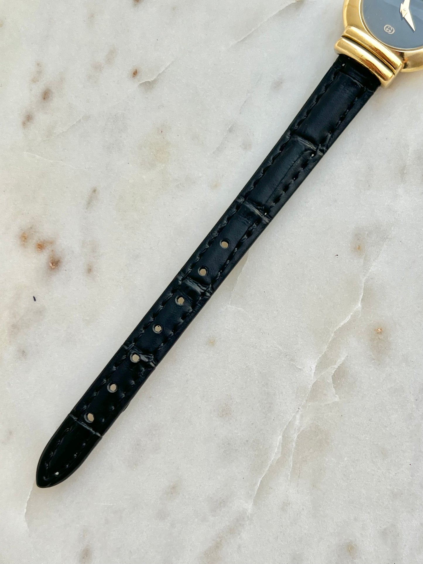 Gucci Gold Oval Black Dial Women’s Watch