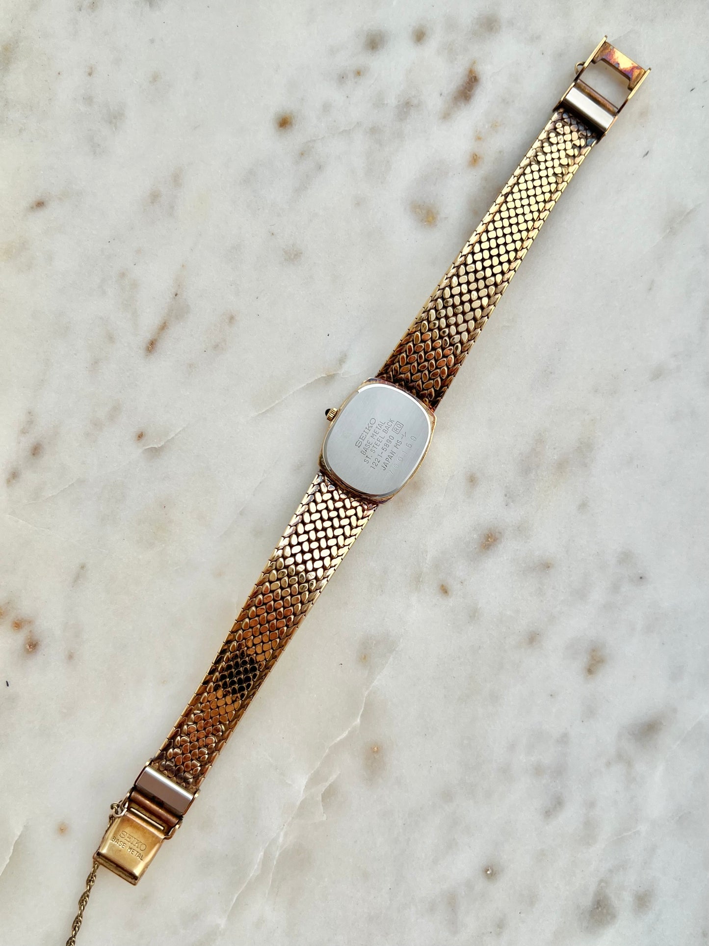 Seiko Exceline Oval Woven Bracelet Women’s Watch