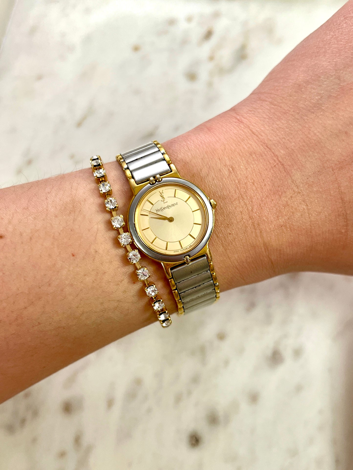 YSL Two Tone Classic Ladies Watch