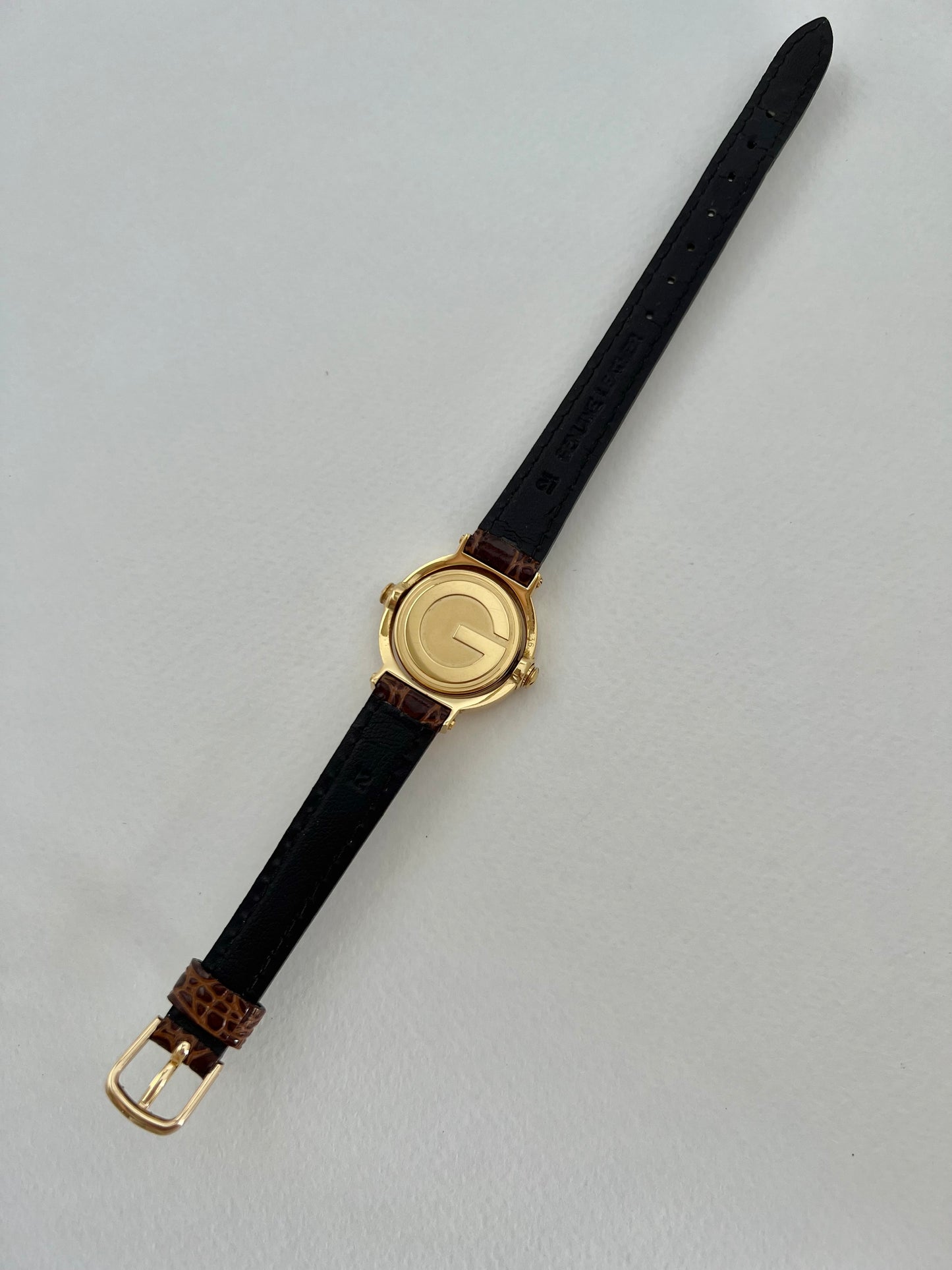Gucci Reversible Case Women's Watch in Gold Tone