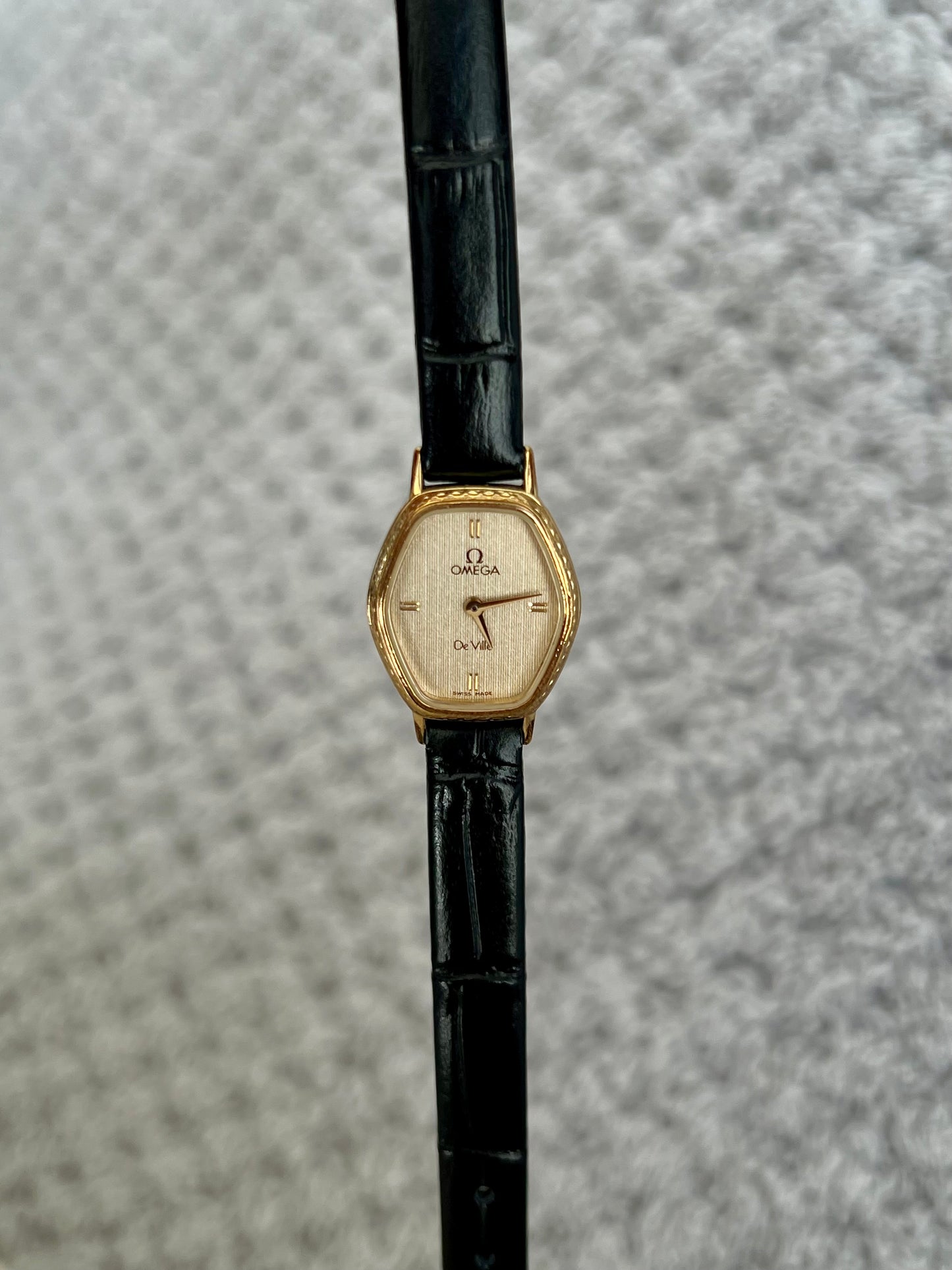 Omega De Ville Ladies Gold Tonneau Watch