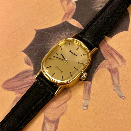 Rado Silhouette Ladies Watch in Brushed Gold