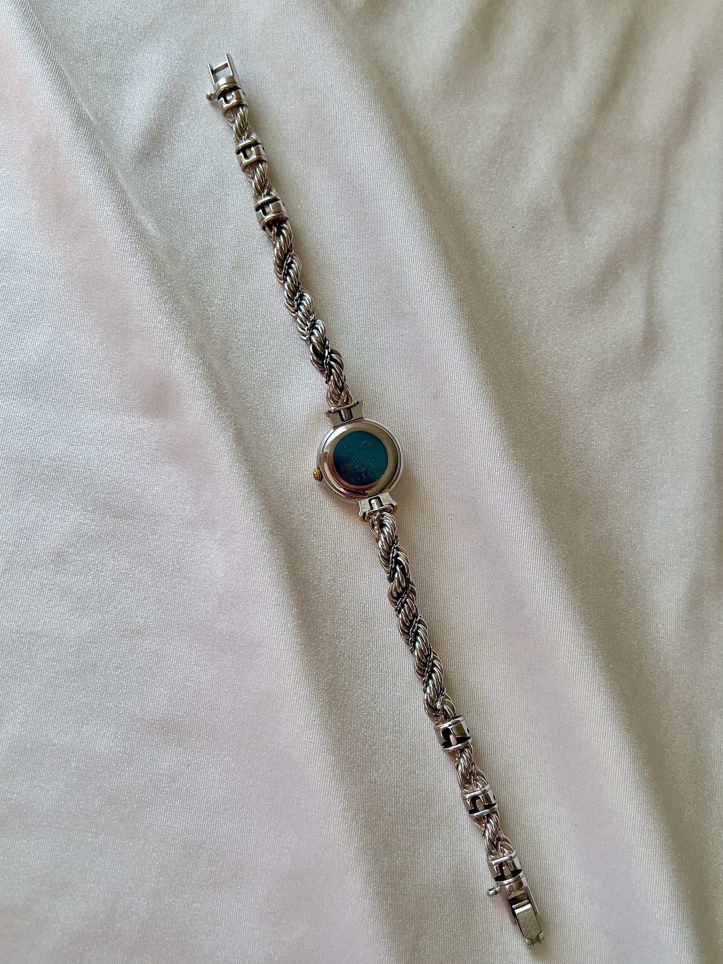 Seiko Exceline Sapphire Women's Watch with Rope Bracelet Two Tone