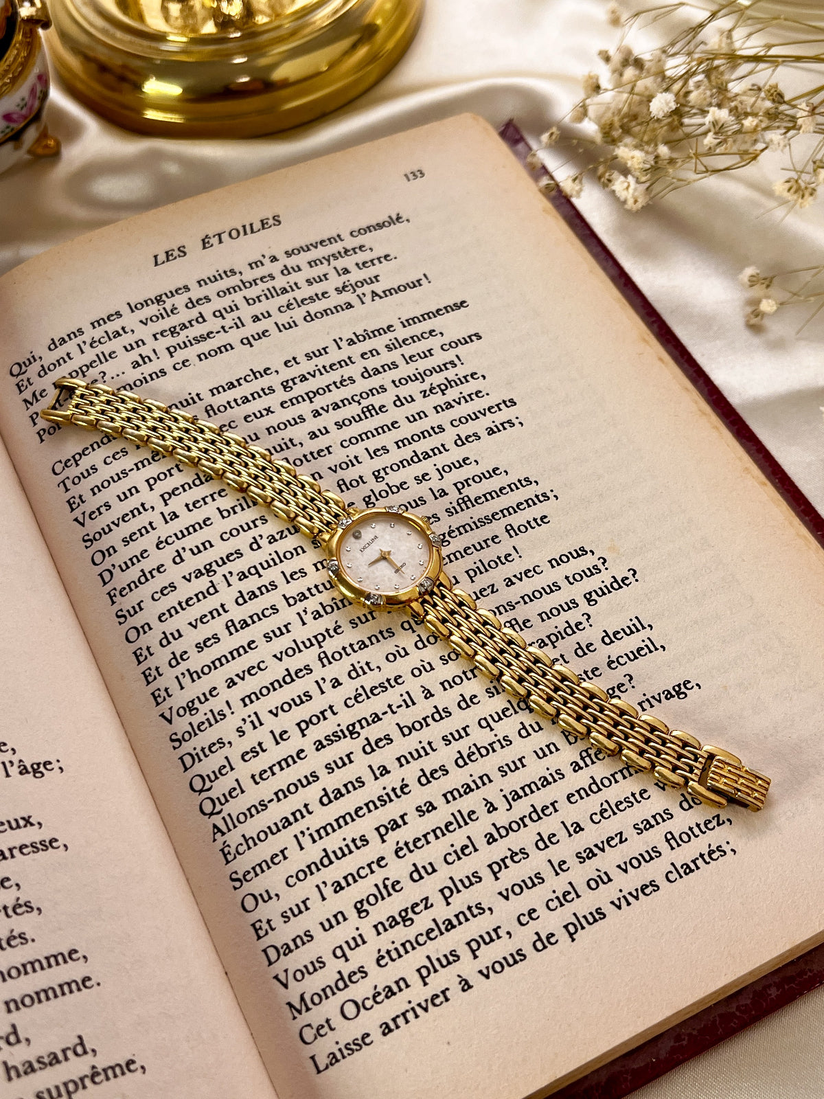 Seiko Exceline Gold Women's Watch with Diamonds