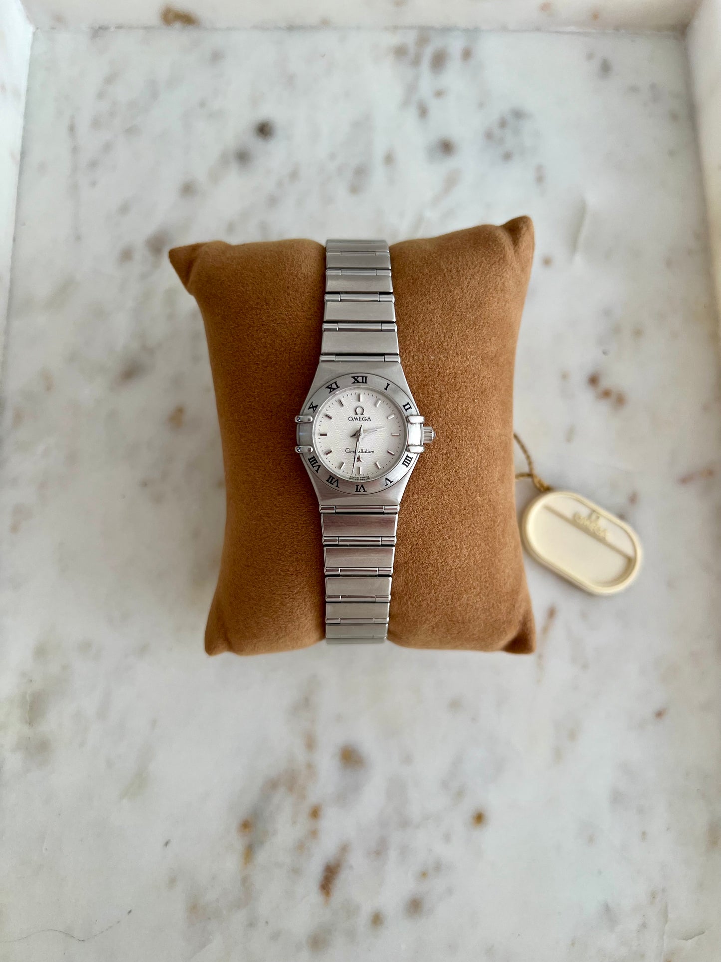 Omega Constellation Mini White Patterned Dial Women's Watch