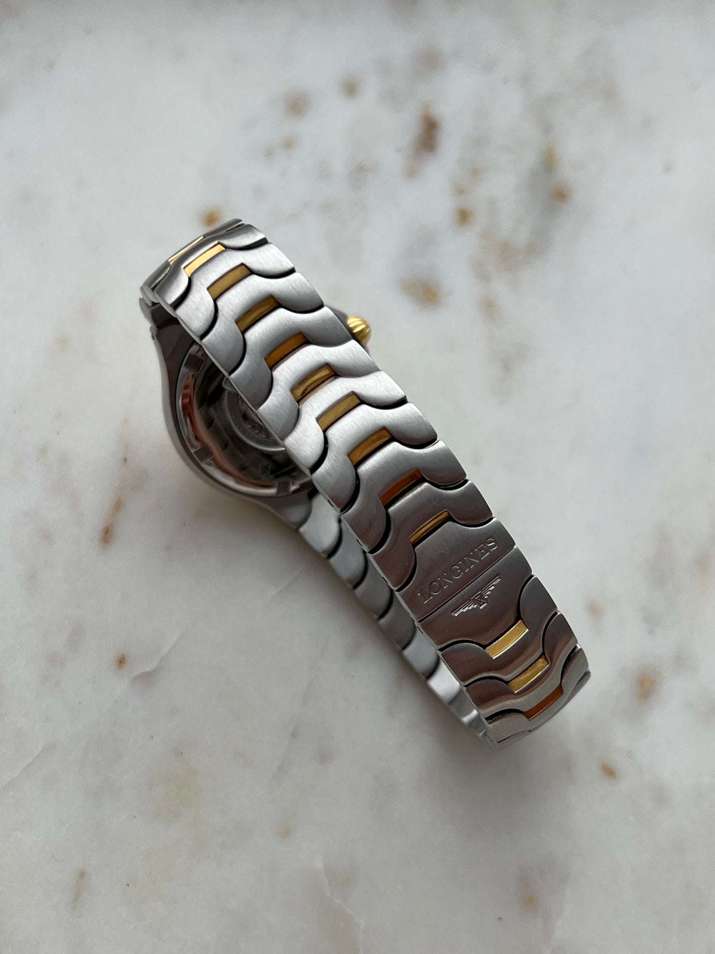 Longines Conquest Two Tone Women’s Watch with Roman Bezel