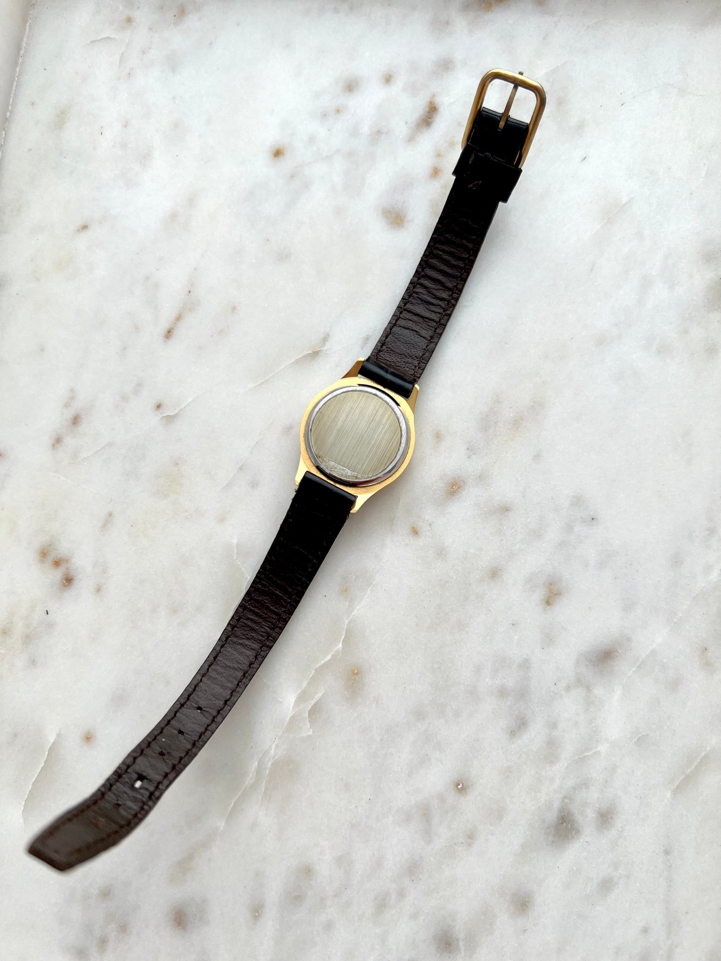 Tissot Stylist Womens Gold Tone Dress Watch with Champagne Dial