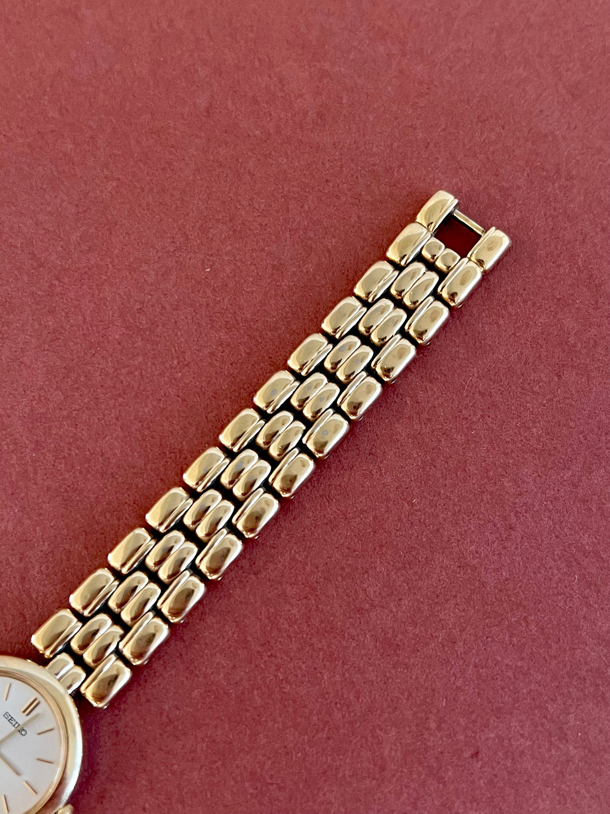Seiko Gold Bracelet Cream Dial Women’s Watch