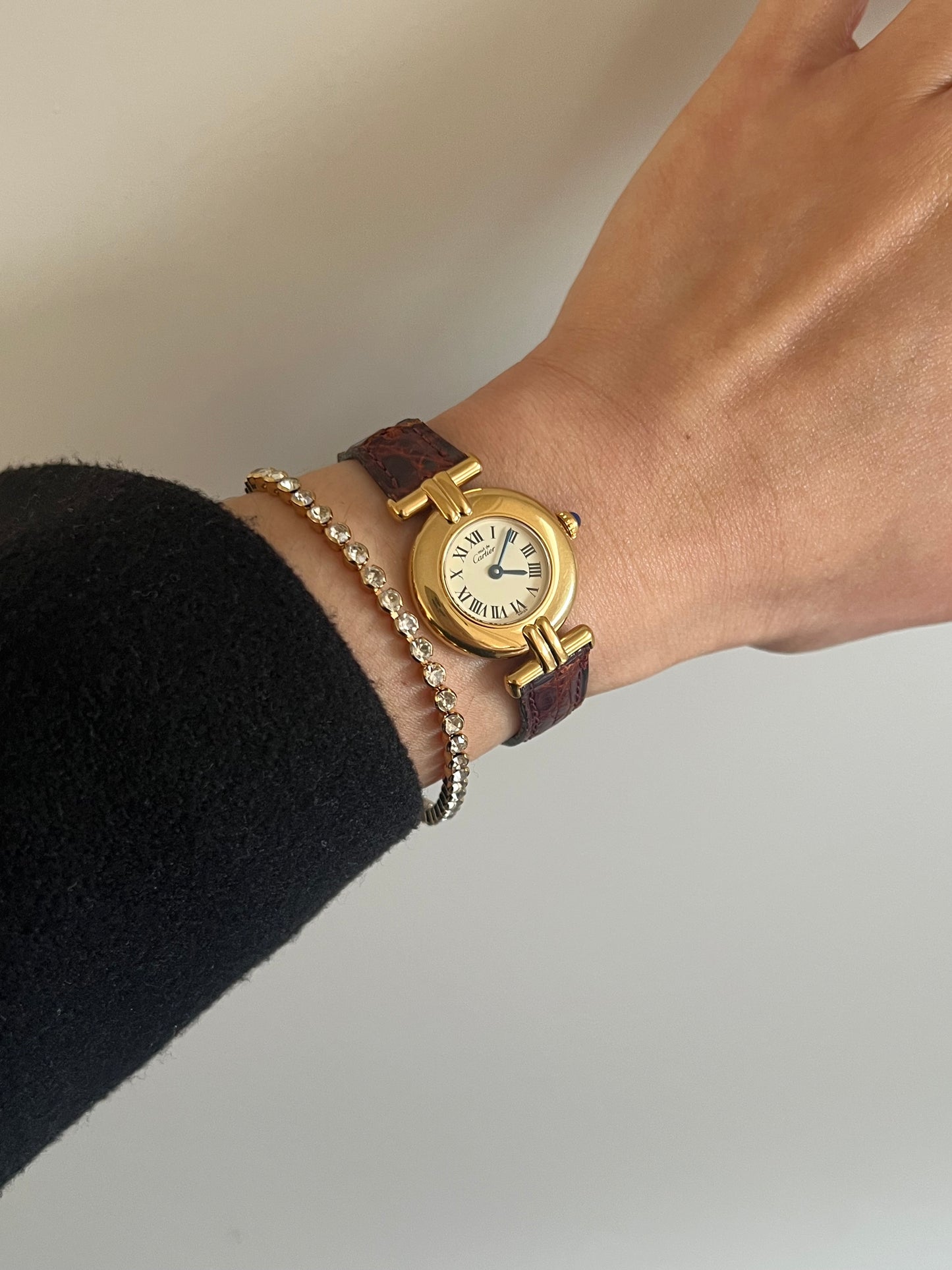 Must de Cartier Colisee Roman Dial Womens Watch