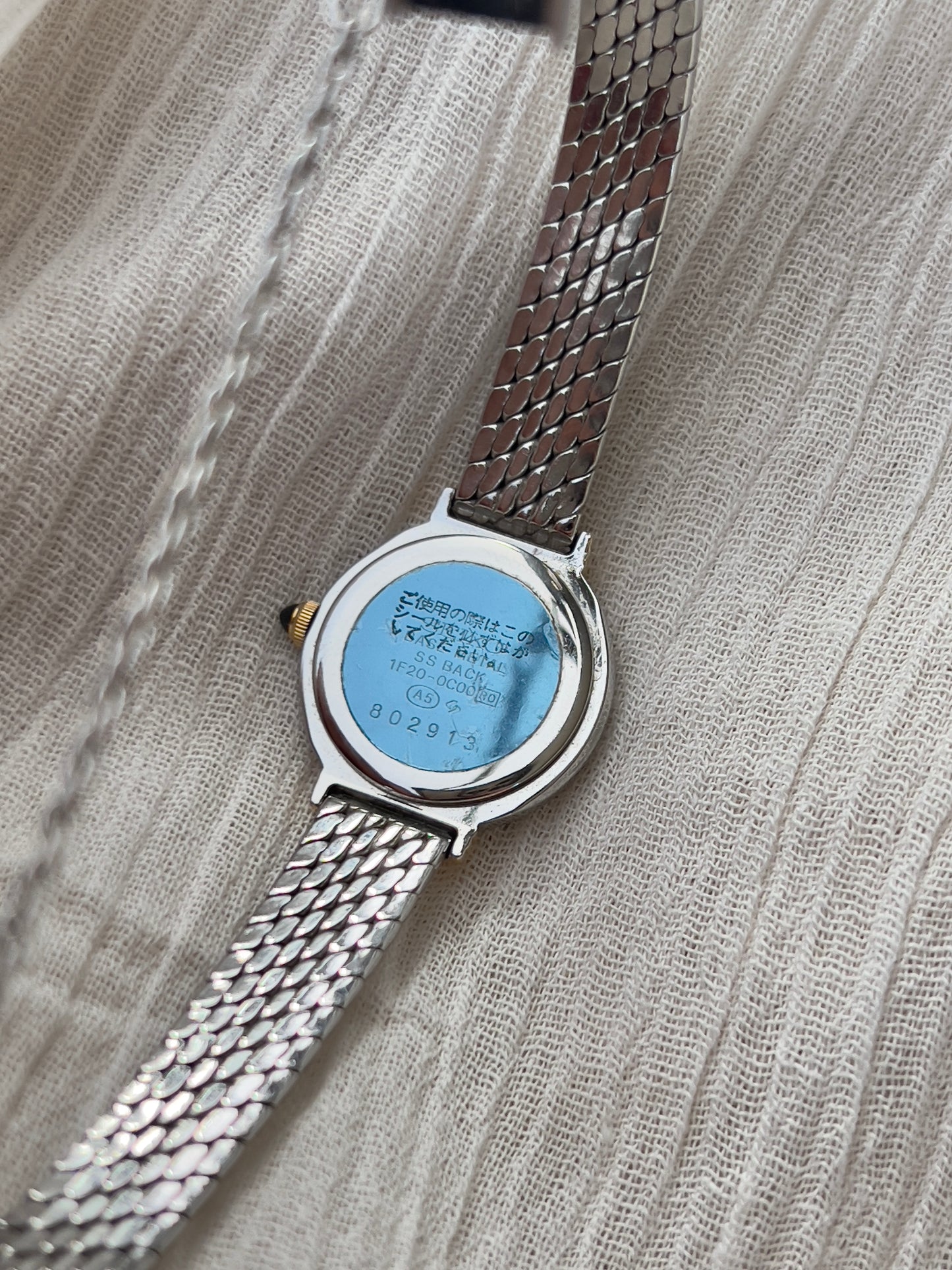 Seiko Two Toned Snake Skin Pattern Bracelet Watch