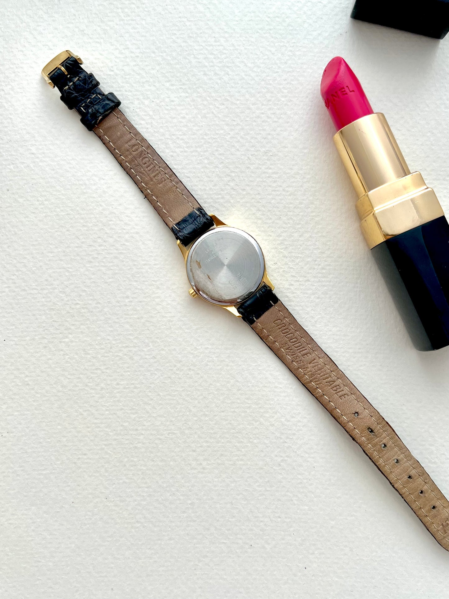 Longines Les Grandes Classiques Gold Tone Women’s Watch with Guilloche Dial and Small Seconds