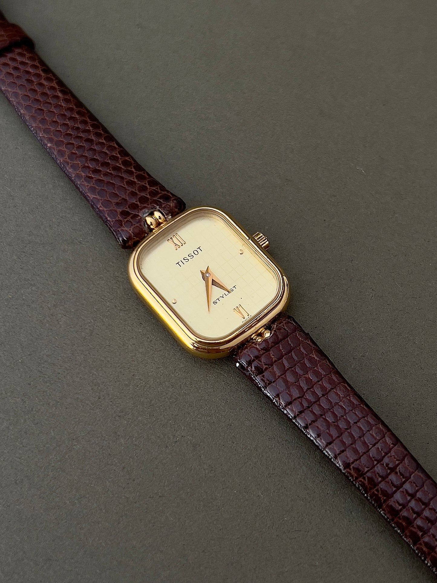 Tissot Stylist Gold Oval Woman's Watch