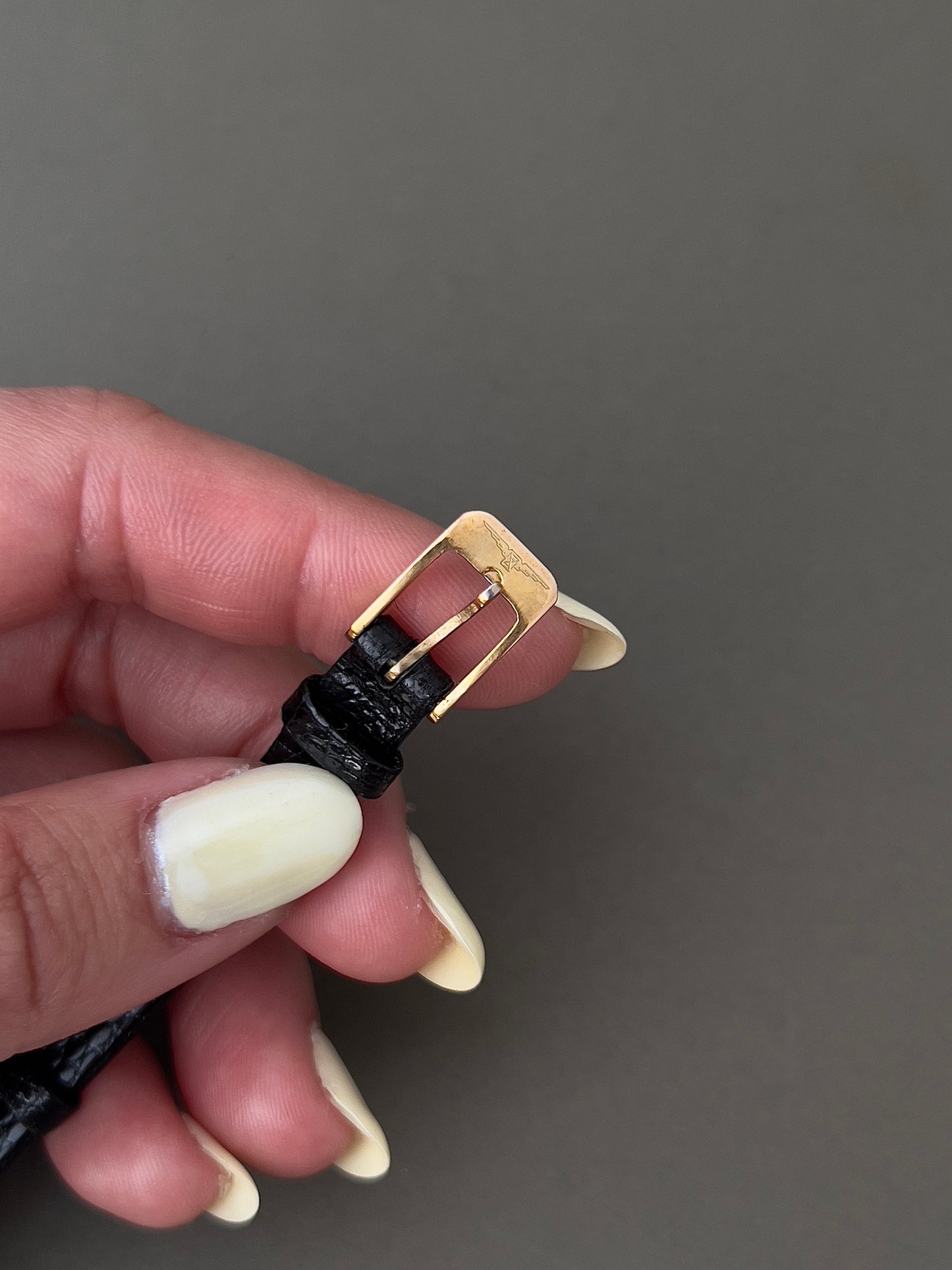 Longines Gold Toned Oval Woman's Watch with Stardust Dial