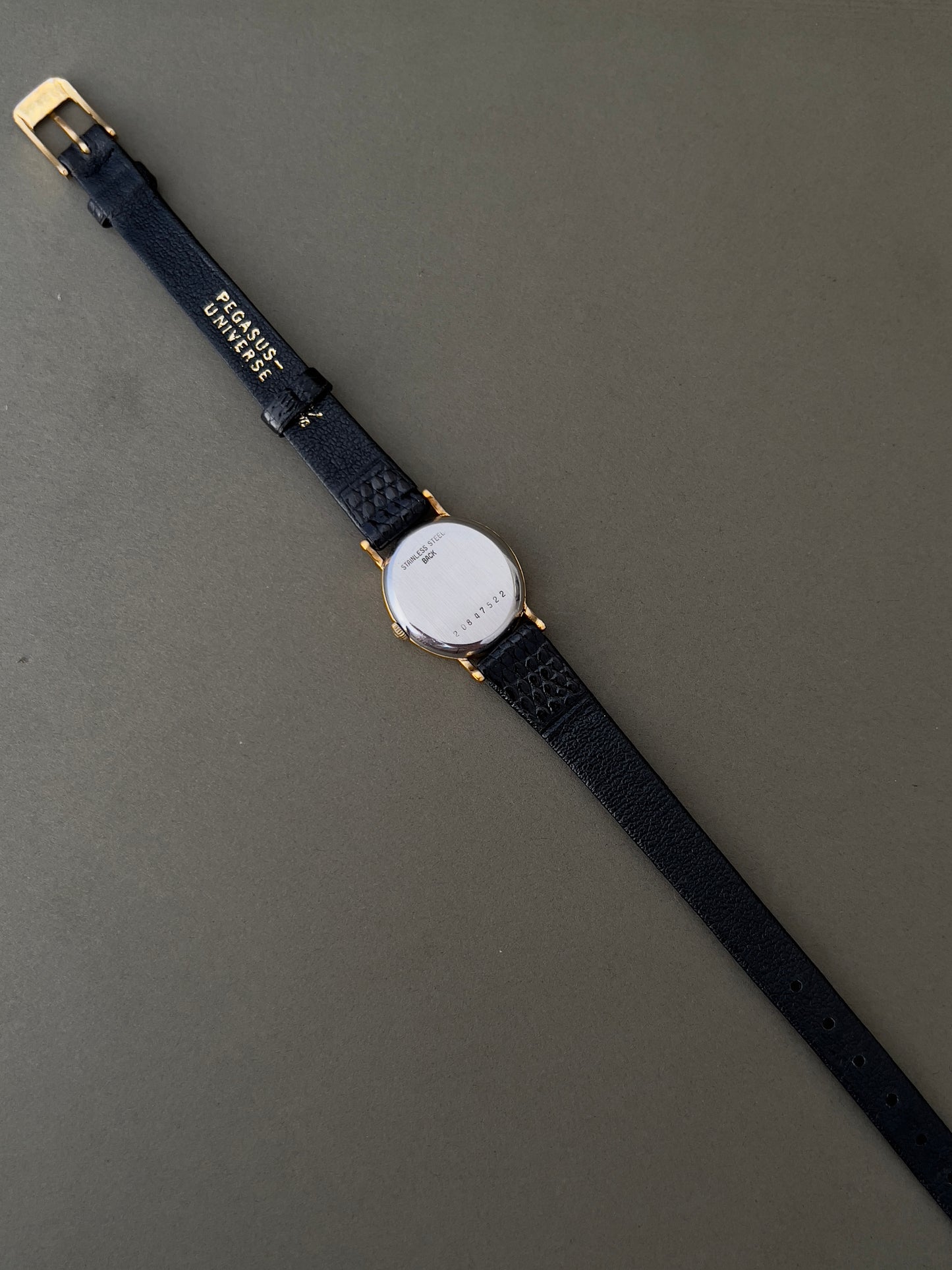 Longines Gold Toned Oval Woman's Watch with Stardust Dial