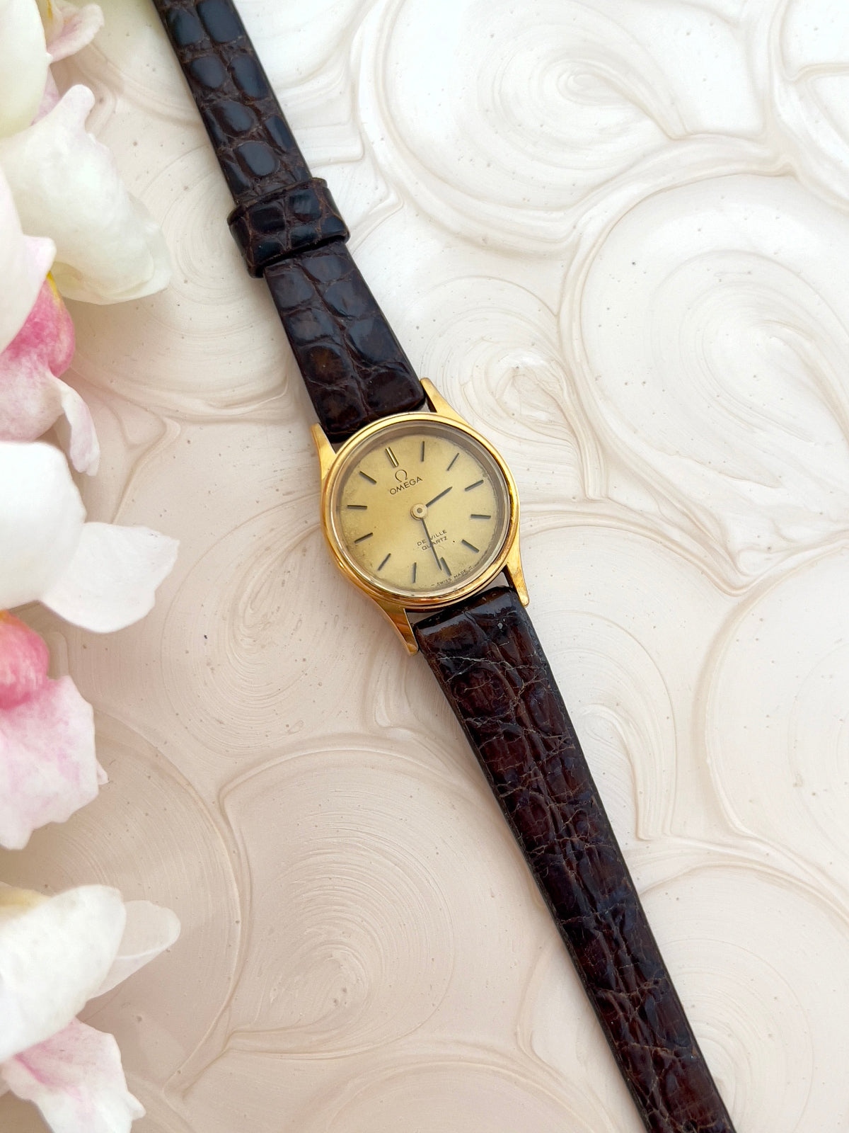 Omega De Ville Small Woman's Watch in Gold Tone