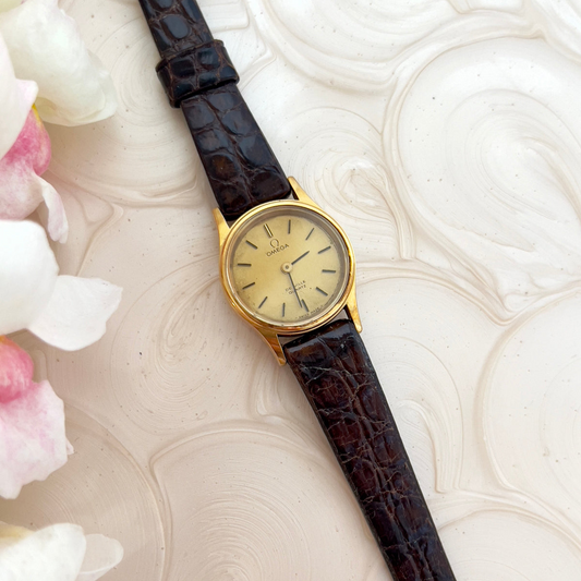 Omega De Ville Small Woman's Watch in Gold Tone