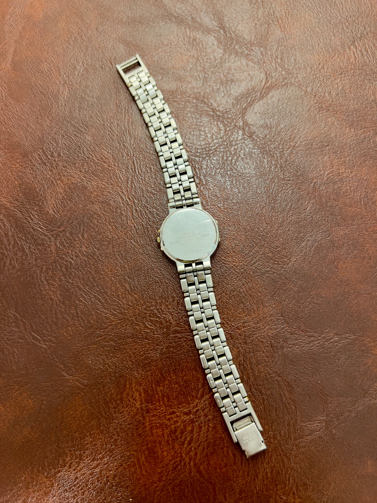 Seiko Exceline Two Toned Watch with Champagne Dust Dial