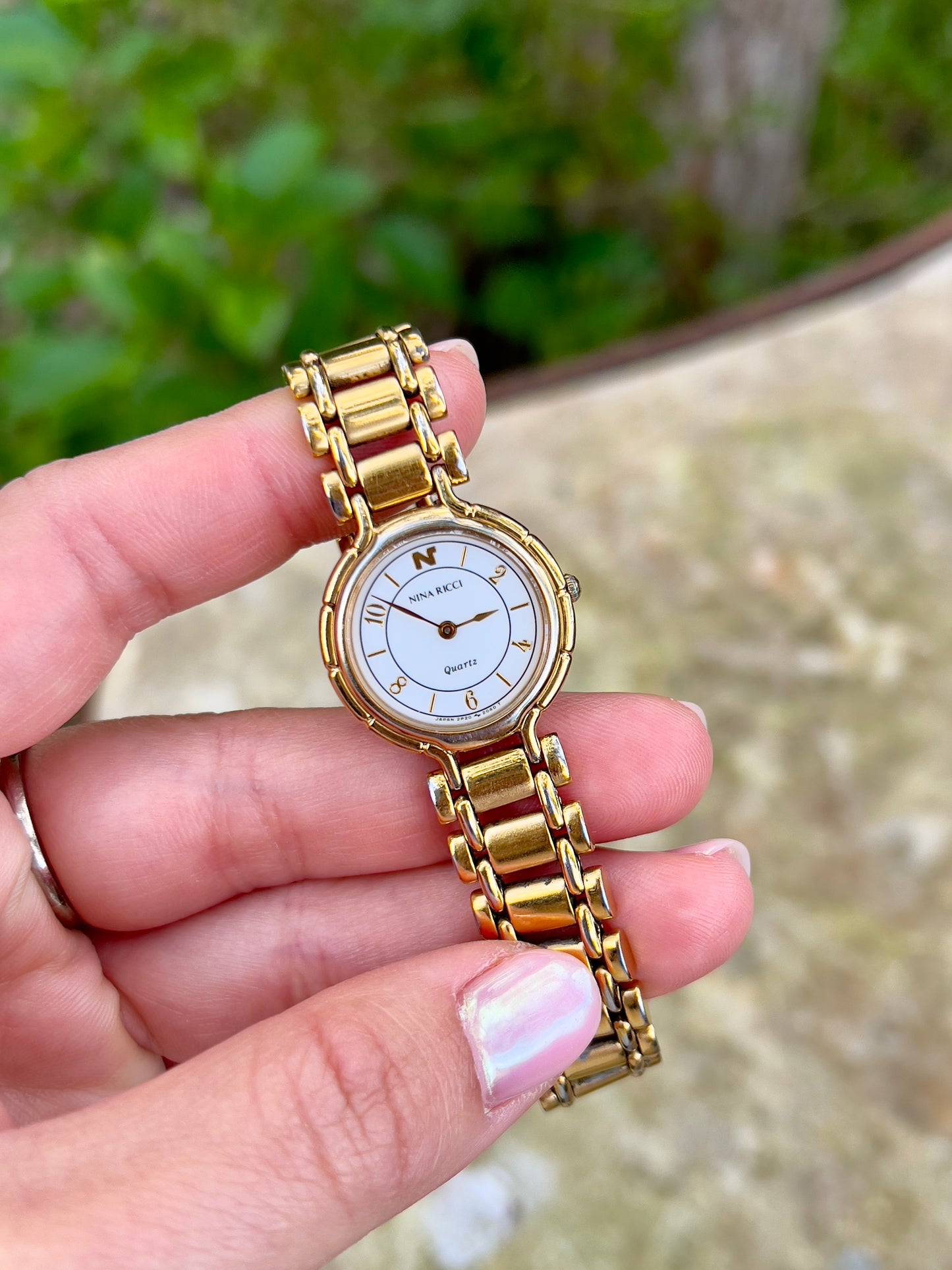 Seiko x Nina Ricci Ladies’ Gold-Tone Watch