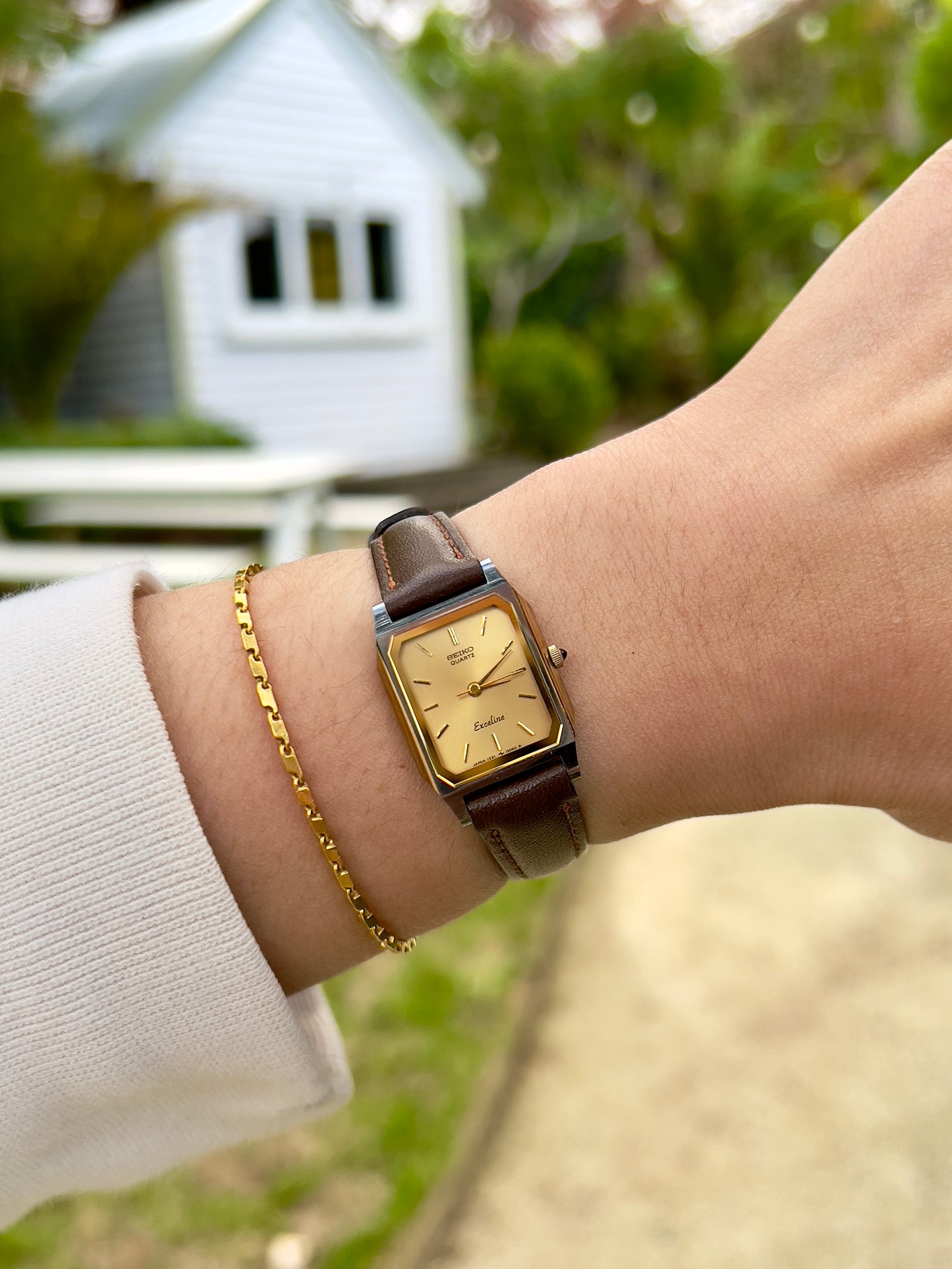 Seiko Exceline Gold Tank Ladies Watch