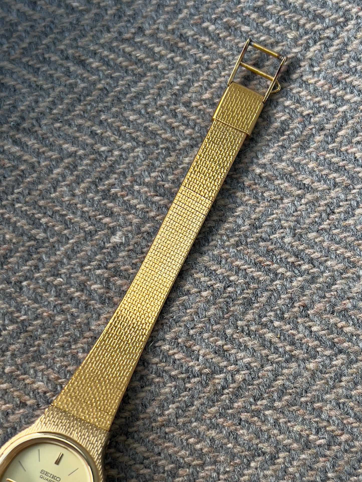 Seiko Oval Gold-Toned Woman's Watch