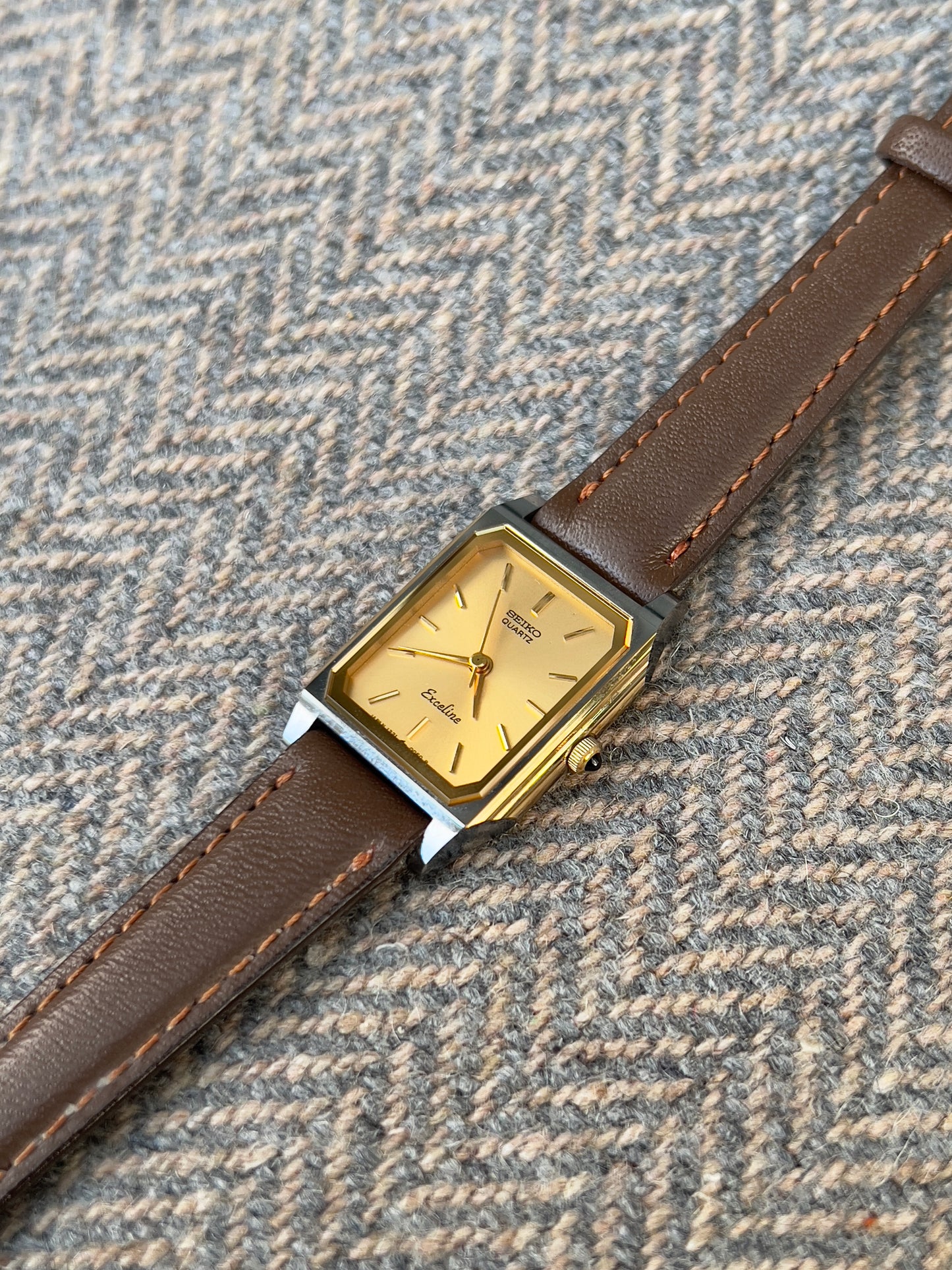 Seiko Exceline Gold Tank Ladies Watch