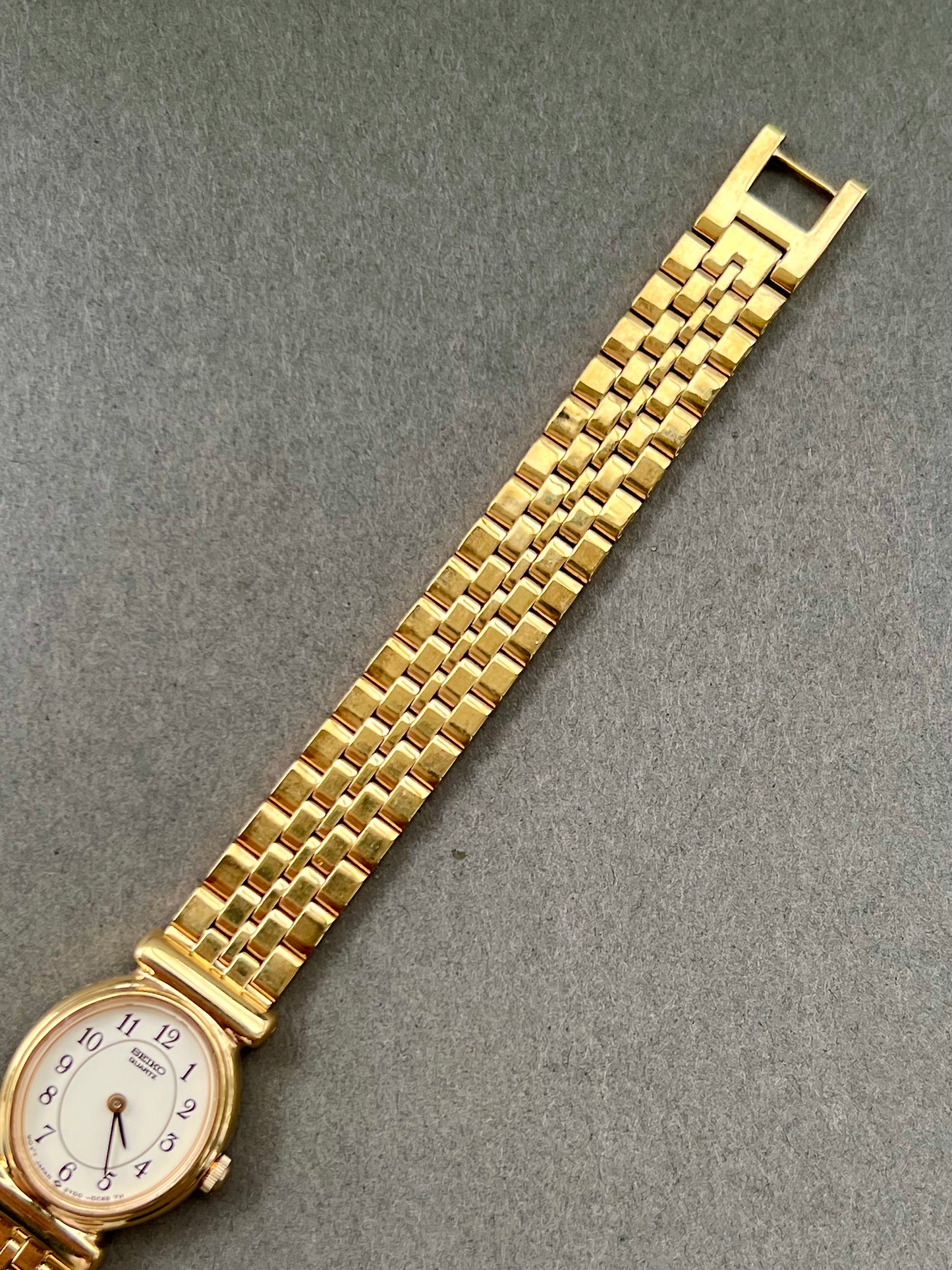 Seiko Ladies Gold Bracelet Watch with Ivory Dial