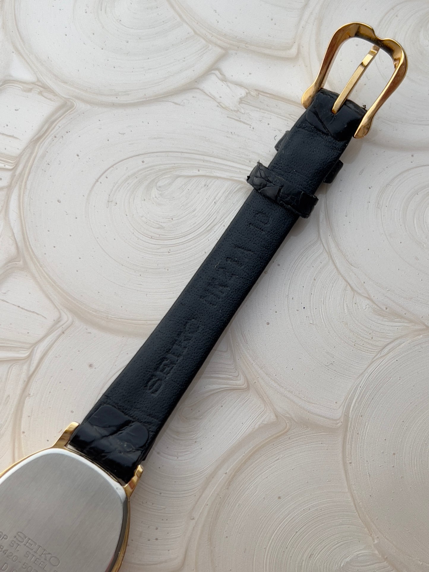 Seiko Exceline Textured Tonneau Case & Stardust Dial