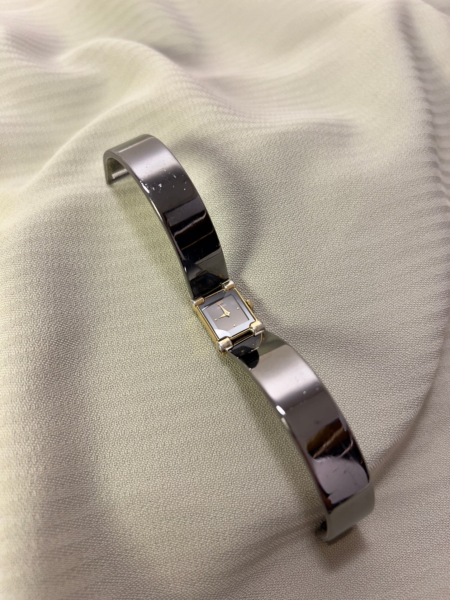 Seiko Women's Rectangular Bangle Watch