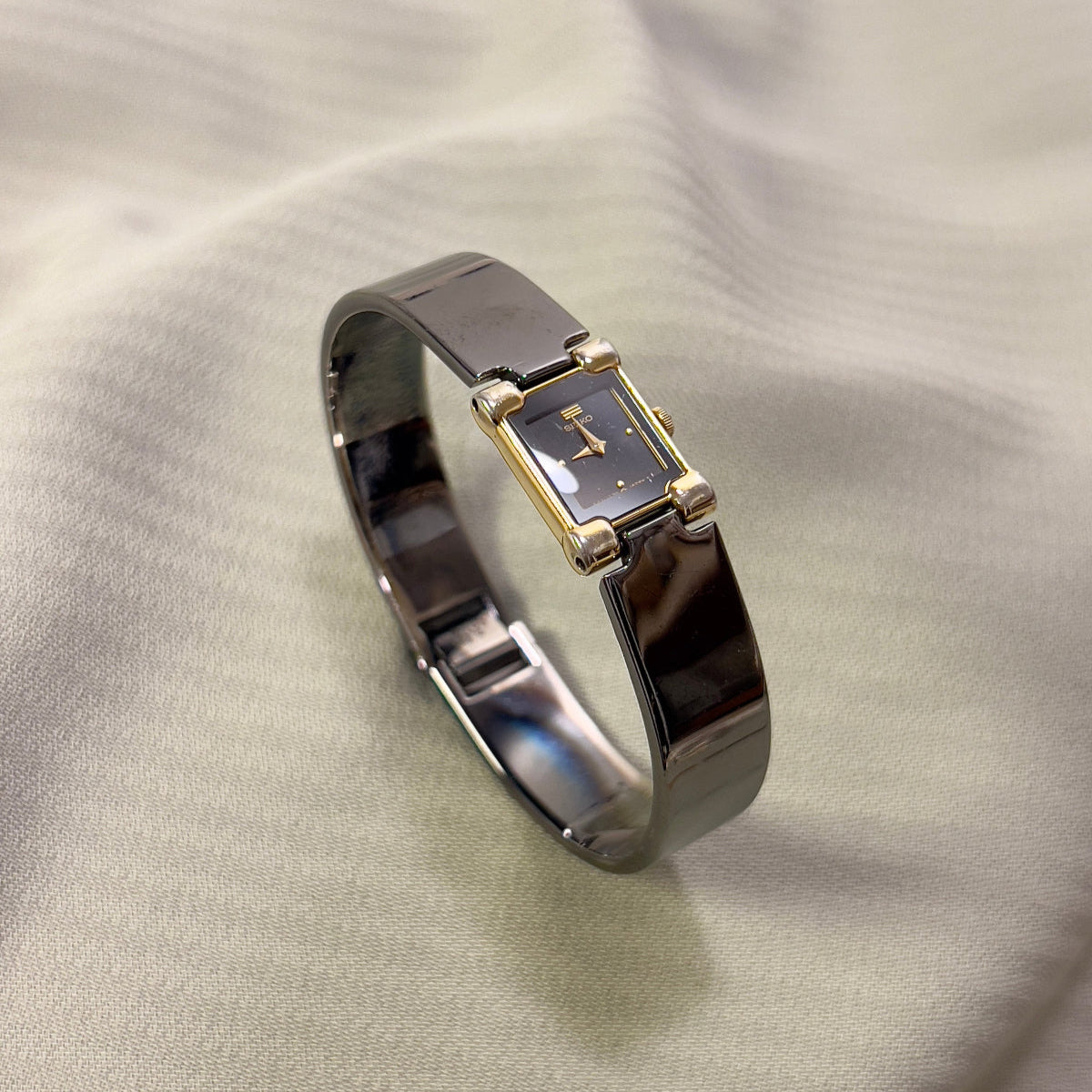 Seiko Women's Rectangular Bangle Watch