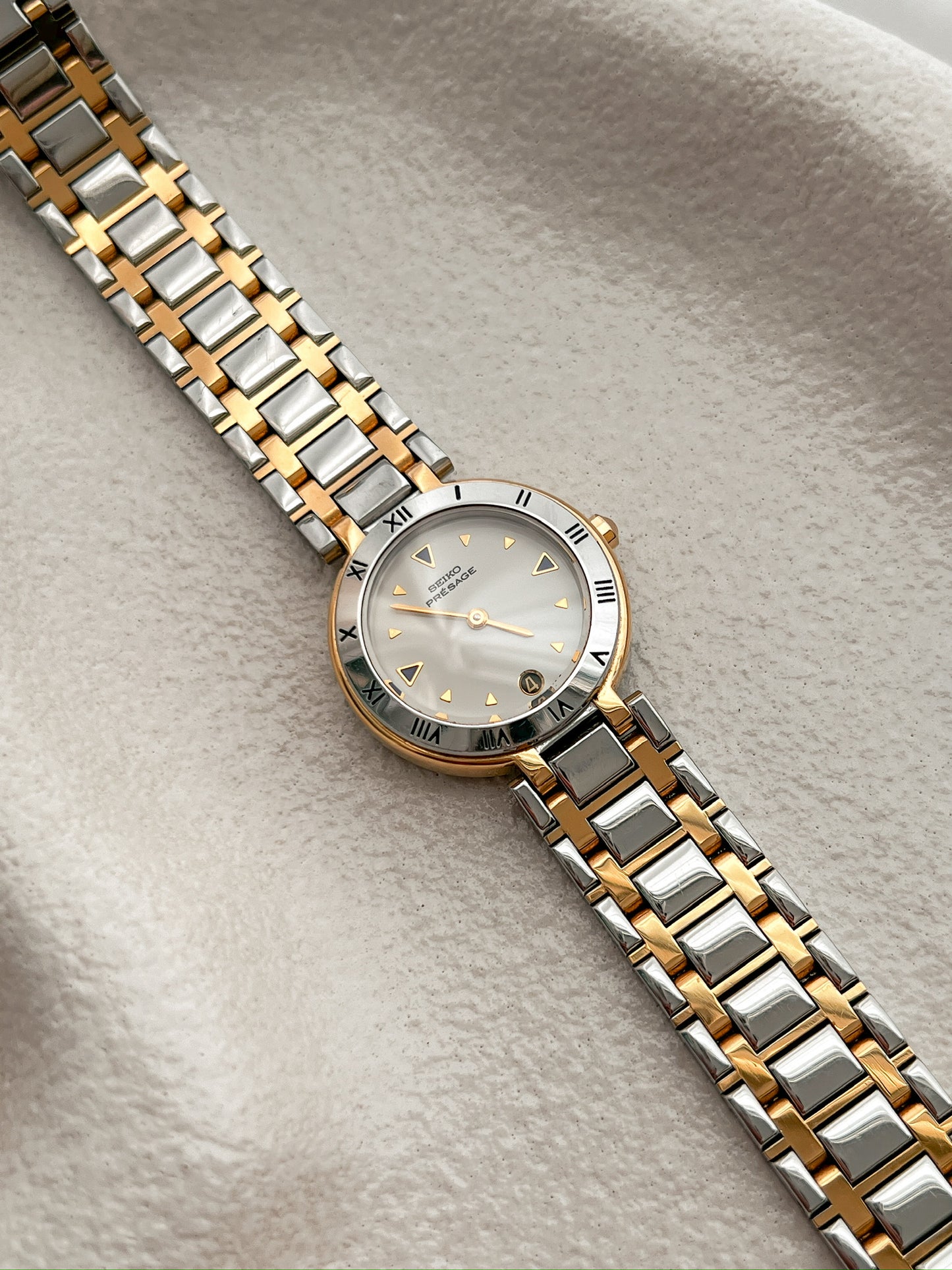 Seiko Presage Two-Tone Roman Dial Watch