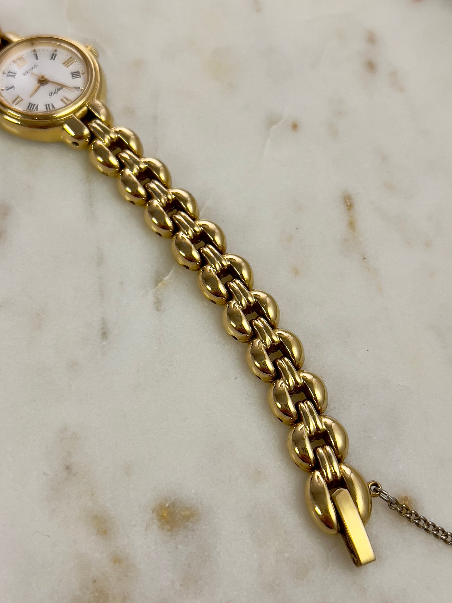 Seiko Belfina Gold Toned Round Woman's Watch