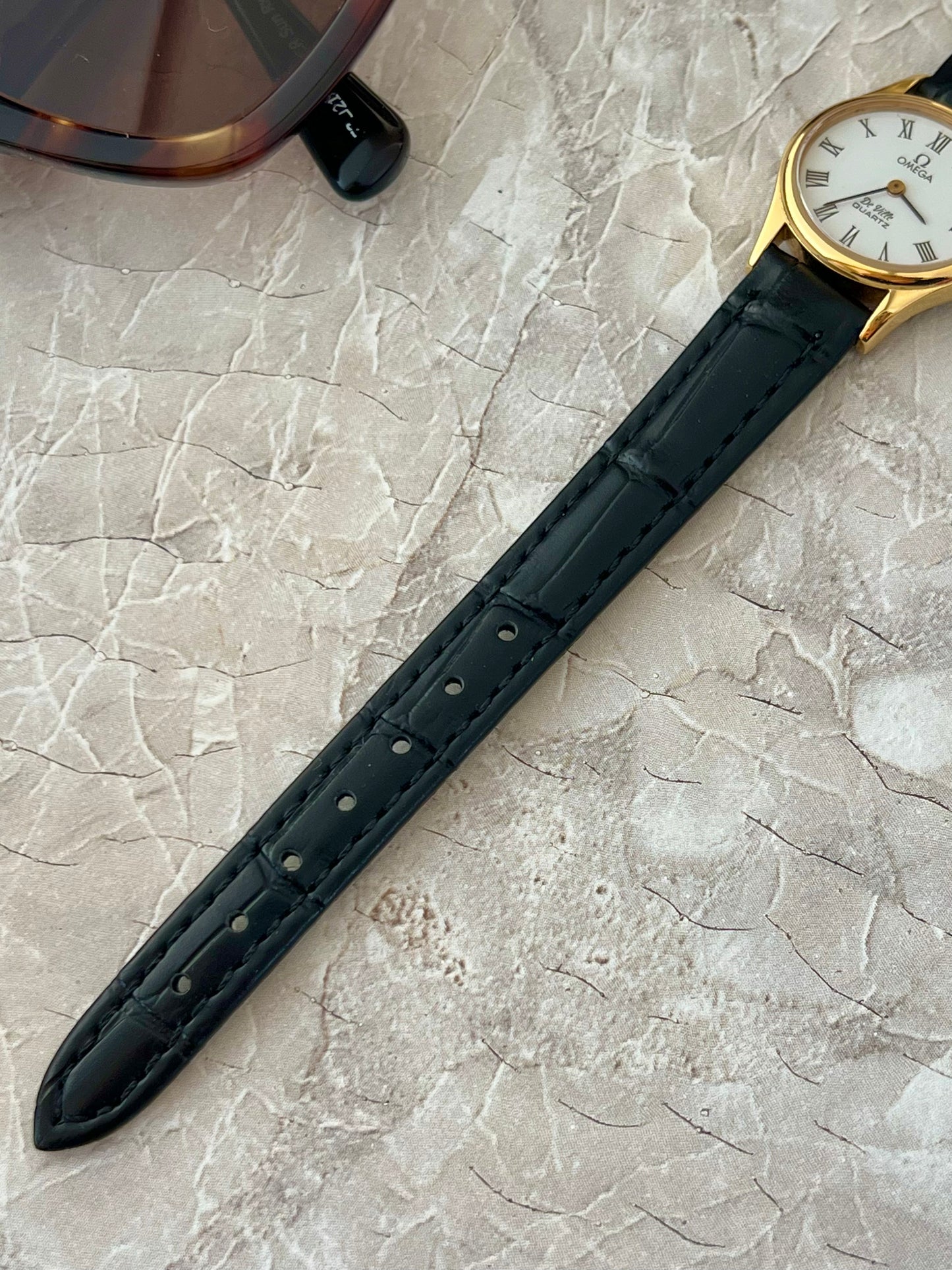 Omega De Ville Ellipse Gold Tone Roman Numerals Women's Watch