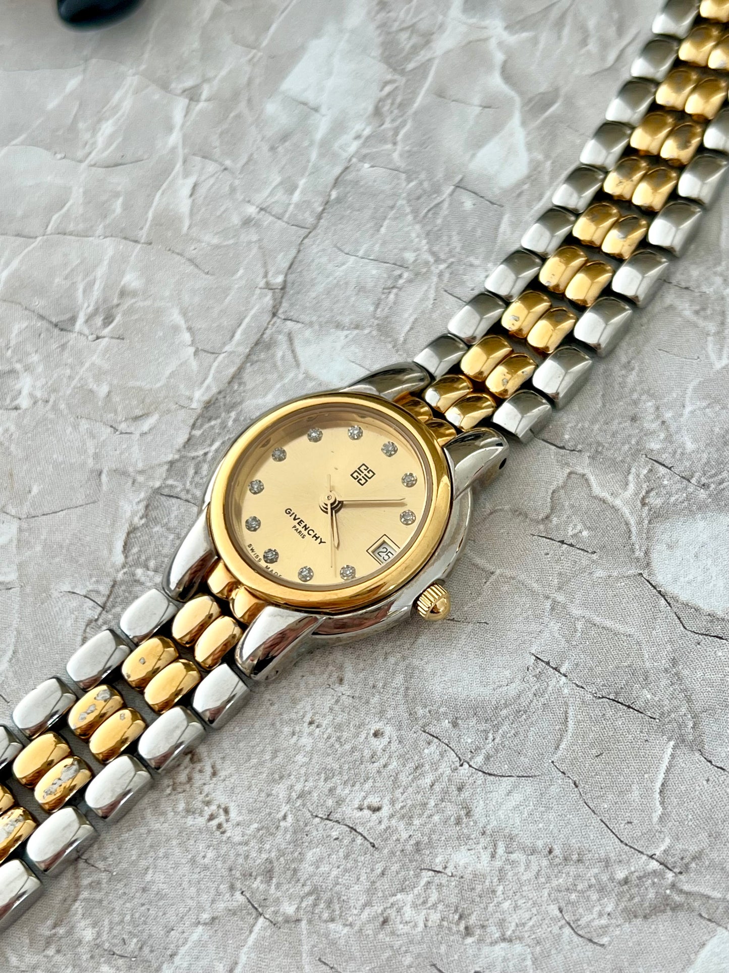 Givenchy Crystal Marker Two Tone Women’s Watch