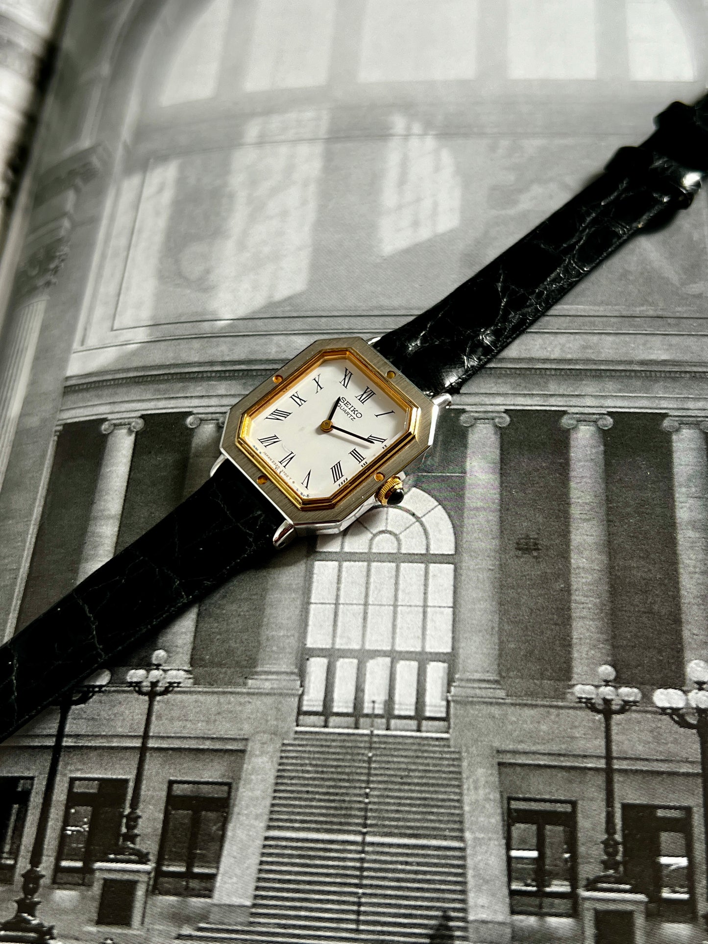 Seiko Two Tone Octagonal Woman's Watch