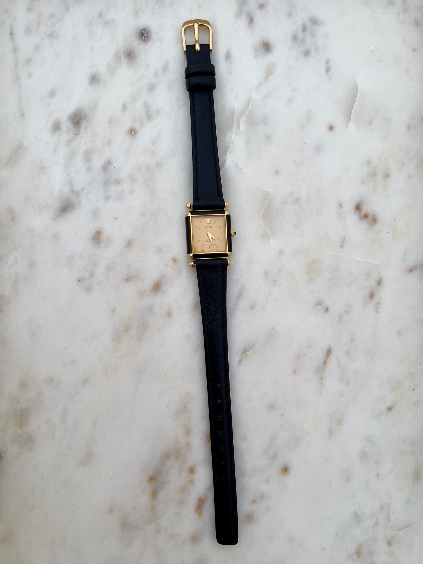 Citizen Excela Square Women's Watch with Enamel Accent