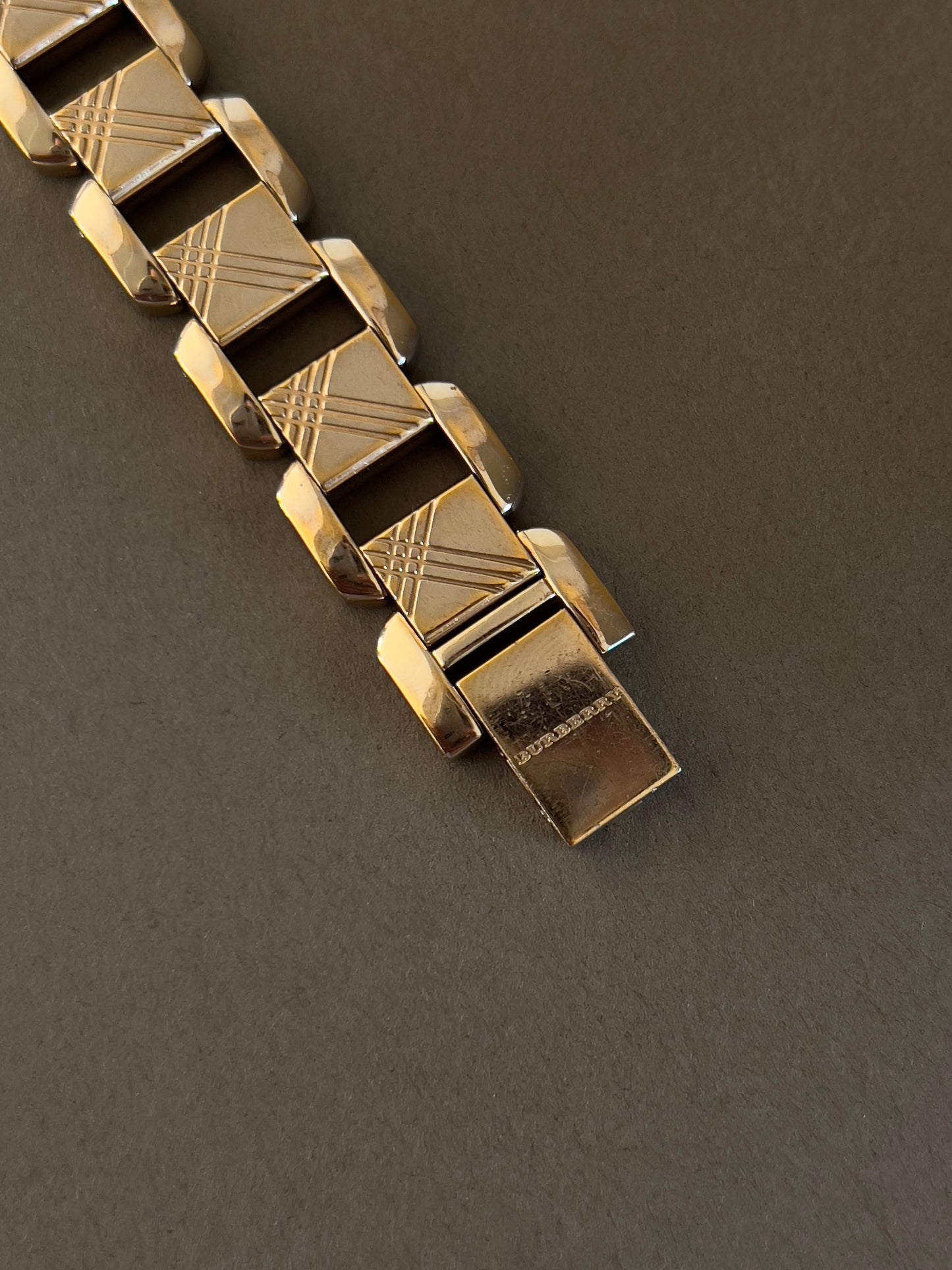Burberry Tank Woman' Watch with Linked Bracelet