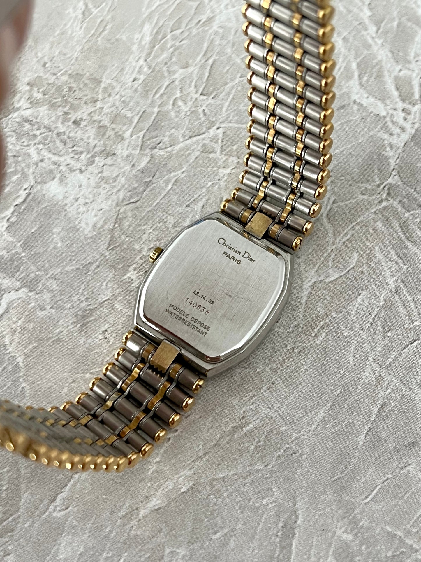 Christian Dior Tonneau Two Tone Roller Bracelet Women’s Watch